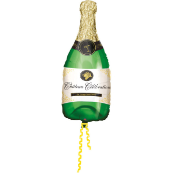 Mini Shape Bubbly Wine Bottle Foil Balloon A30 Bulk - Mini Shape Bubbly Wine Bottle Foil Balloon A30 Bulk -
