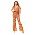 Womens Costume 70's Jumpsuit Large
