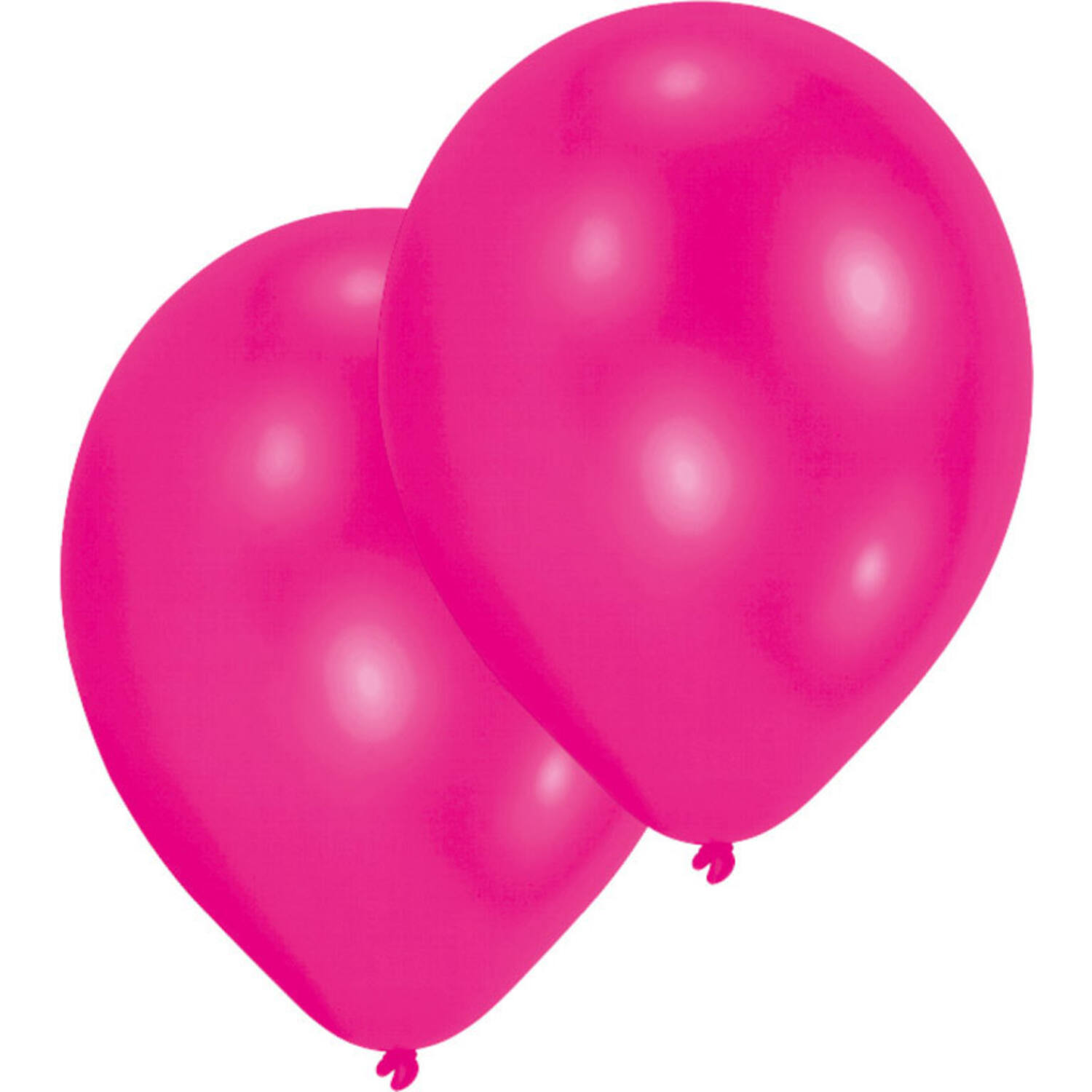 10 Latex Balloons Standard Hot Pink 27.5 cm / 11"