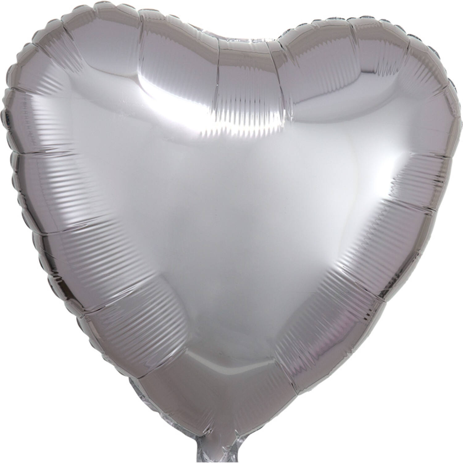 18in/45cm Metallic Silver Heart