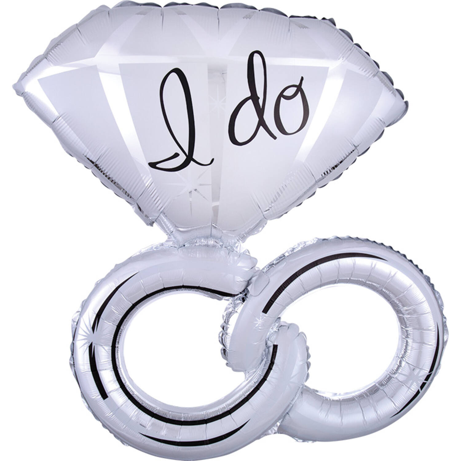 Foil Balloon – Shape – Wedding Rings – “I do” – 69 × 76 cm