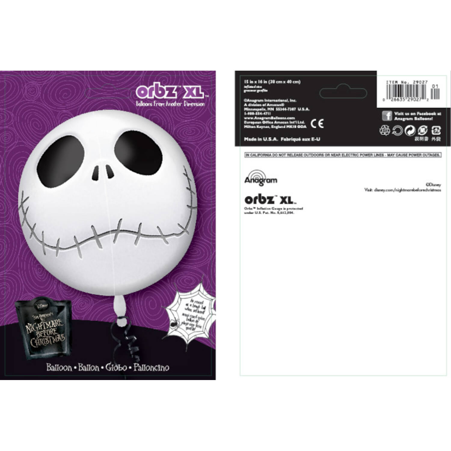 Orbz® - Jack Skellington - 38 x 40 cm