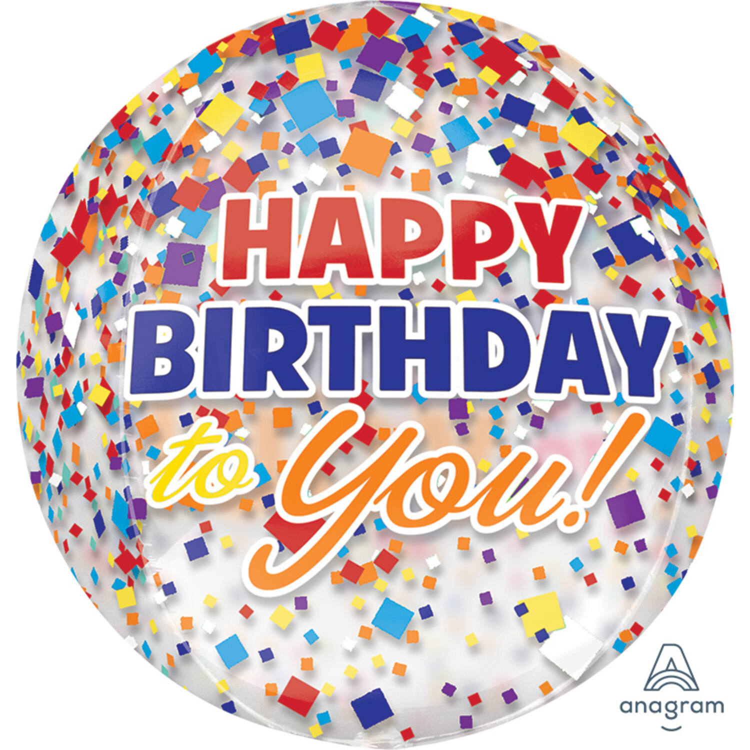 Orbz® - Confetti "HAPPY BIRTHDAY to you" - 38 x 40 cm