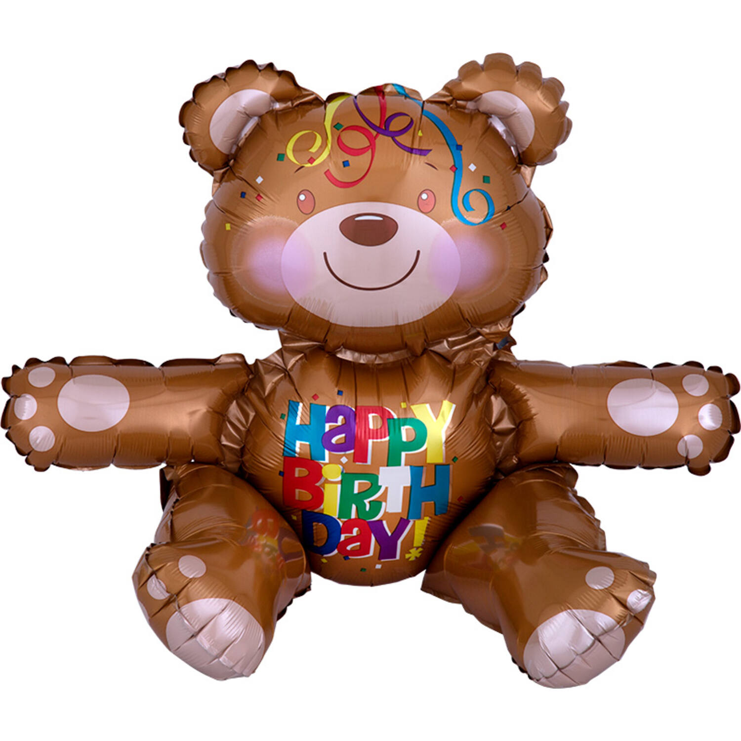 Foil Balloon – Shape – Bear – “HAPPY BIRTH DAY” – 43 x 48 cm