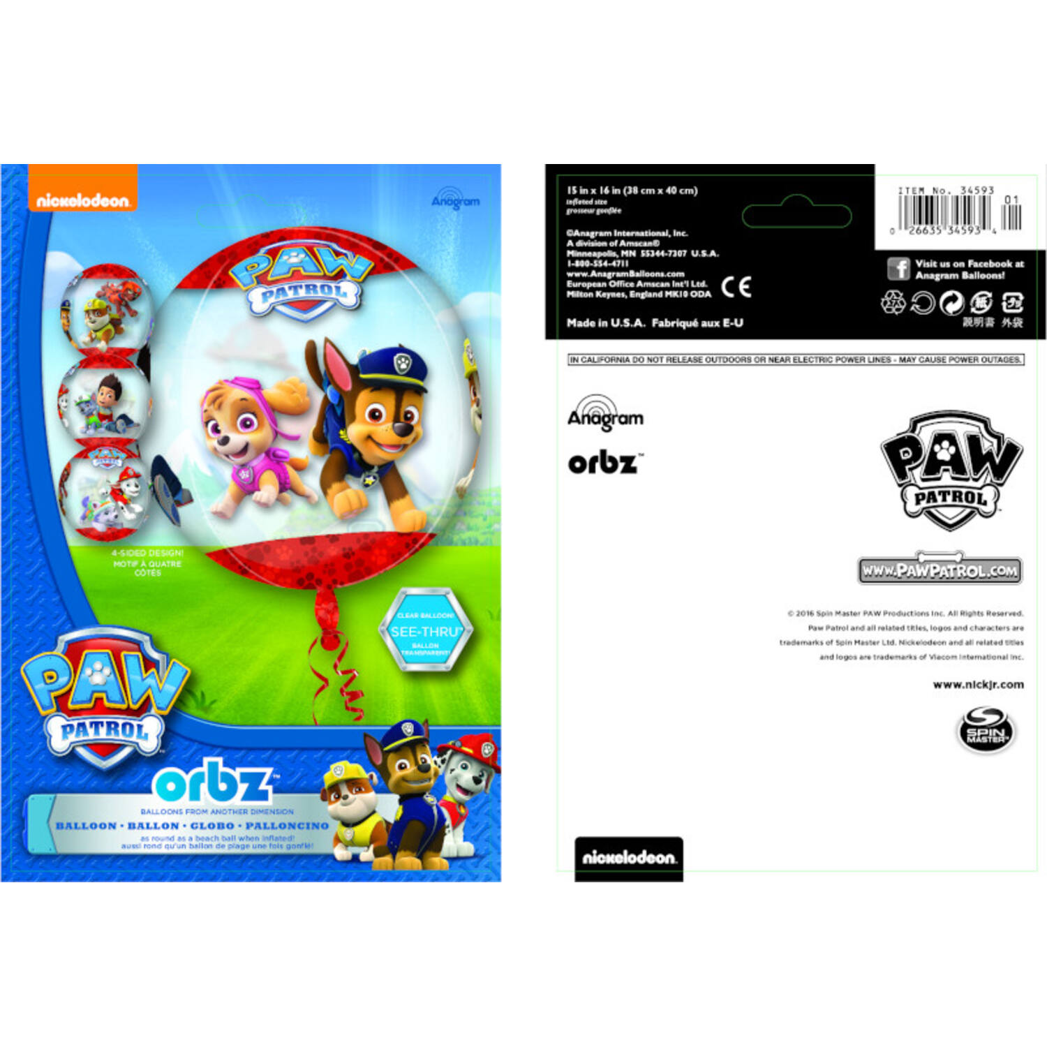 Orbz® - Paw Patrol - 38 x 40 cm