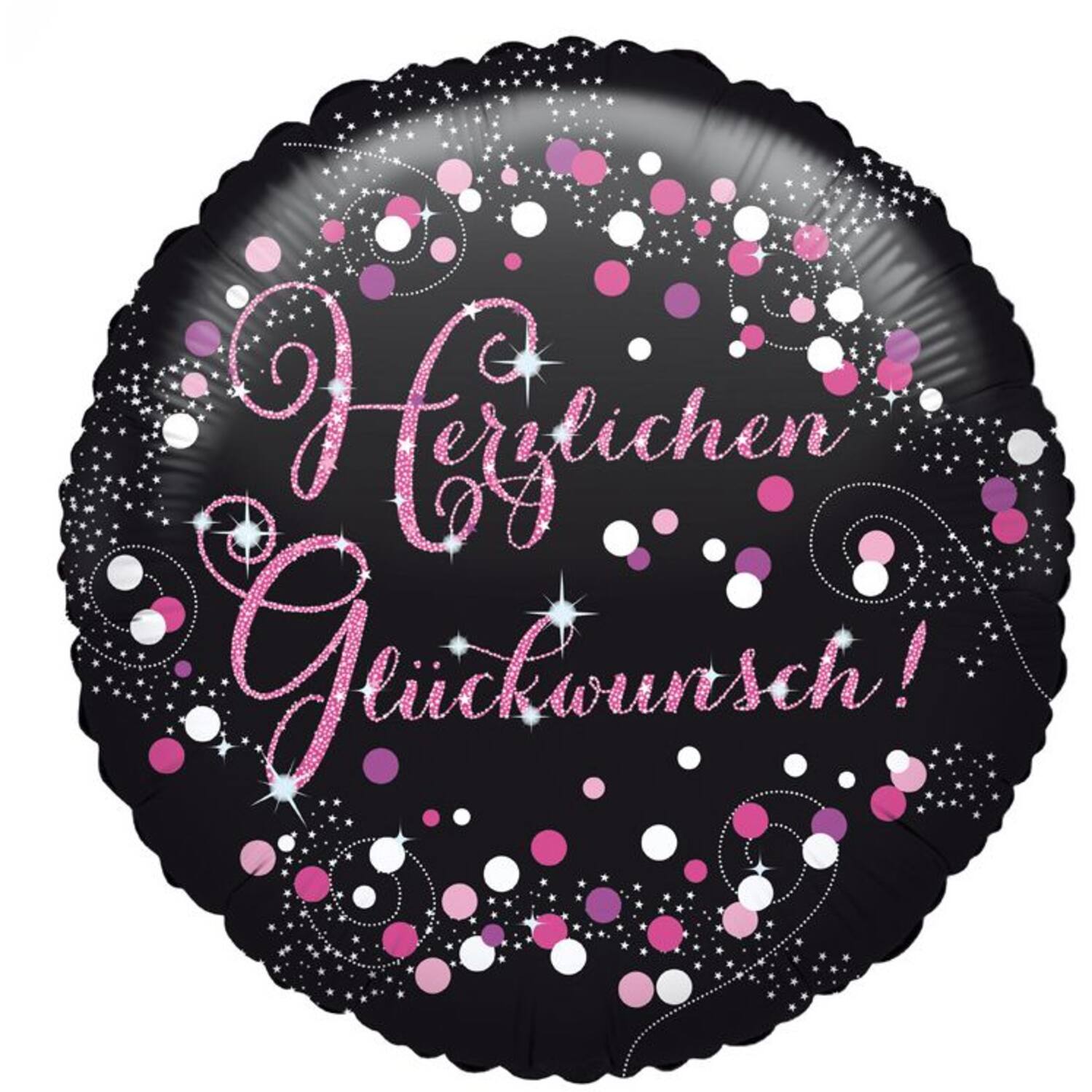 18in/45cm Herzl Glückwunsch Pink GER
