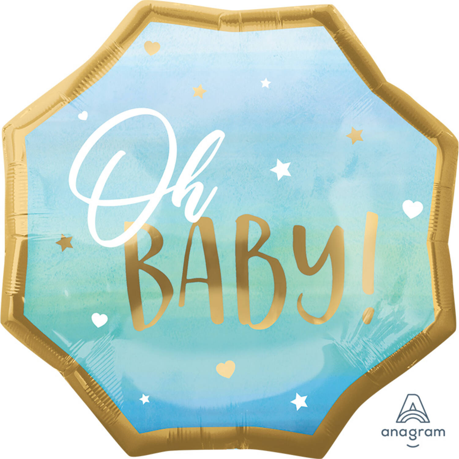 Shape Blue Baby Boy 55x55cm