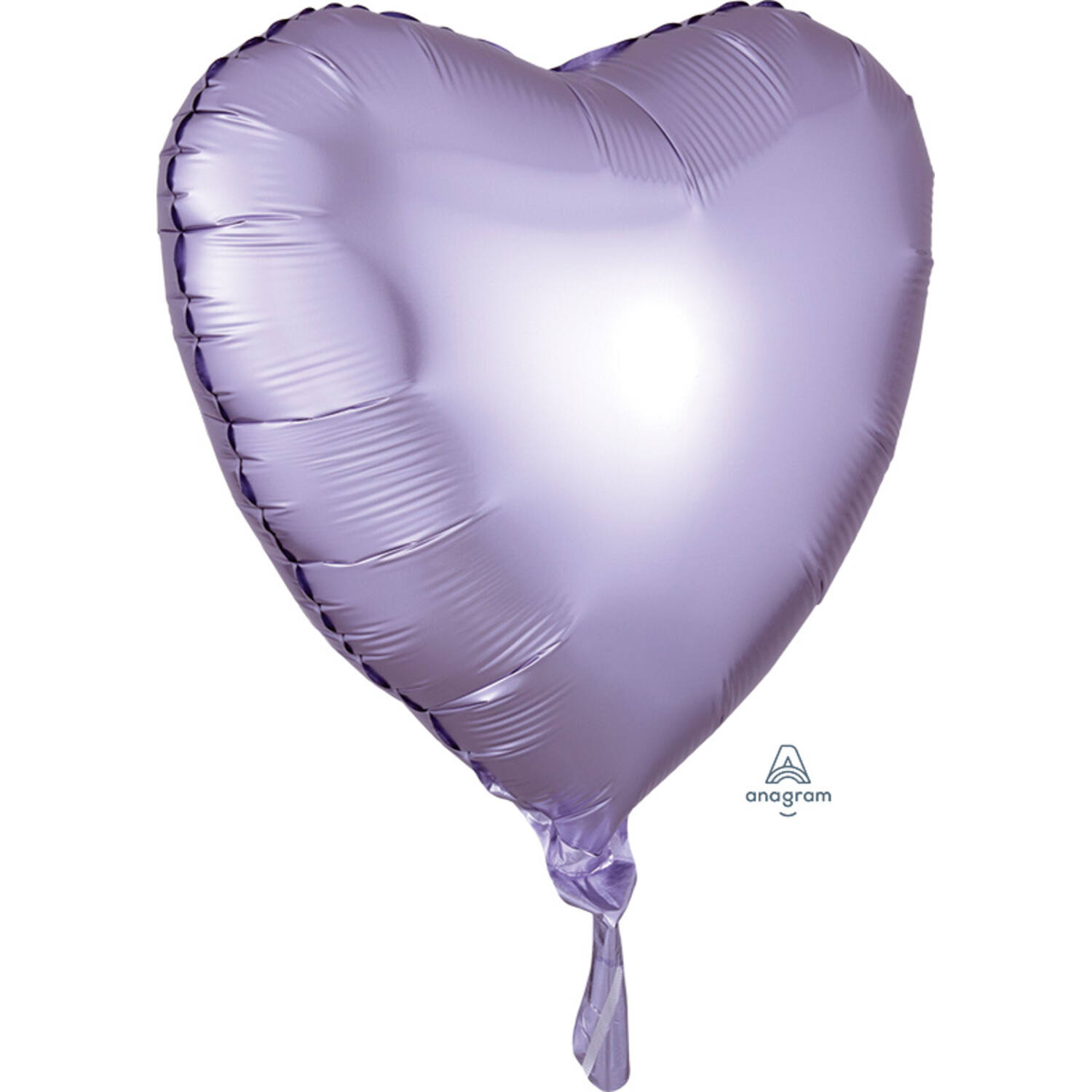 Foil Balloon - Shape - Heart - Pastel Lilac - Satin Luxe - 45 cm