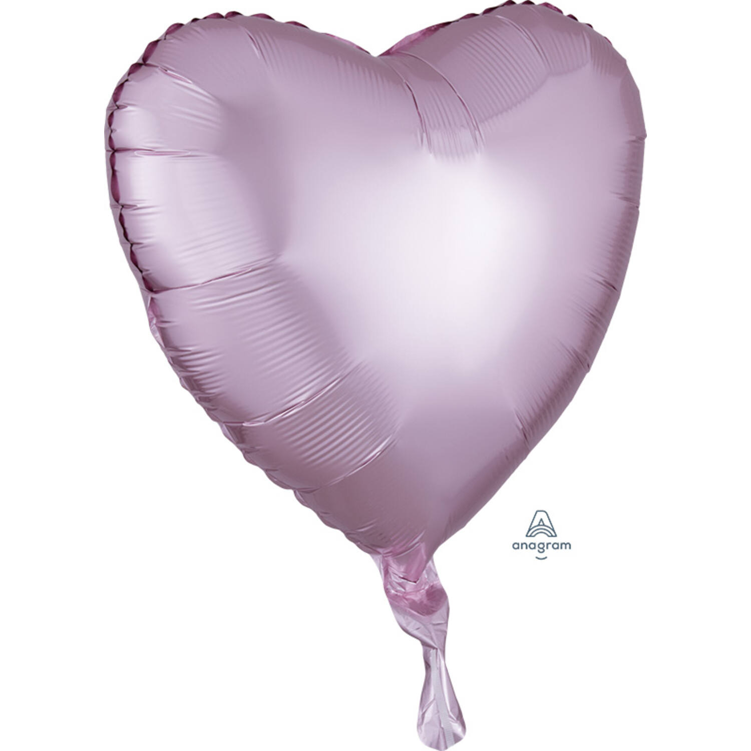 Foil Balloon - Shape - Heart - Pastel Pink - Satin Luxe- 45 cm