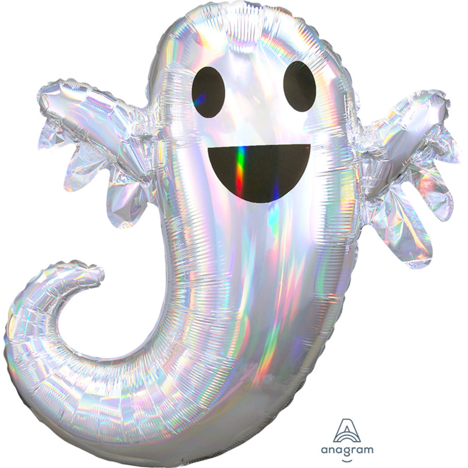 Foil Balloon - Ghost - Holographic Iridescent