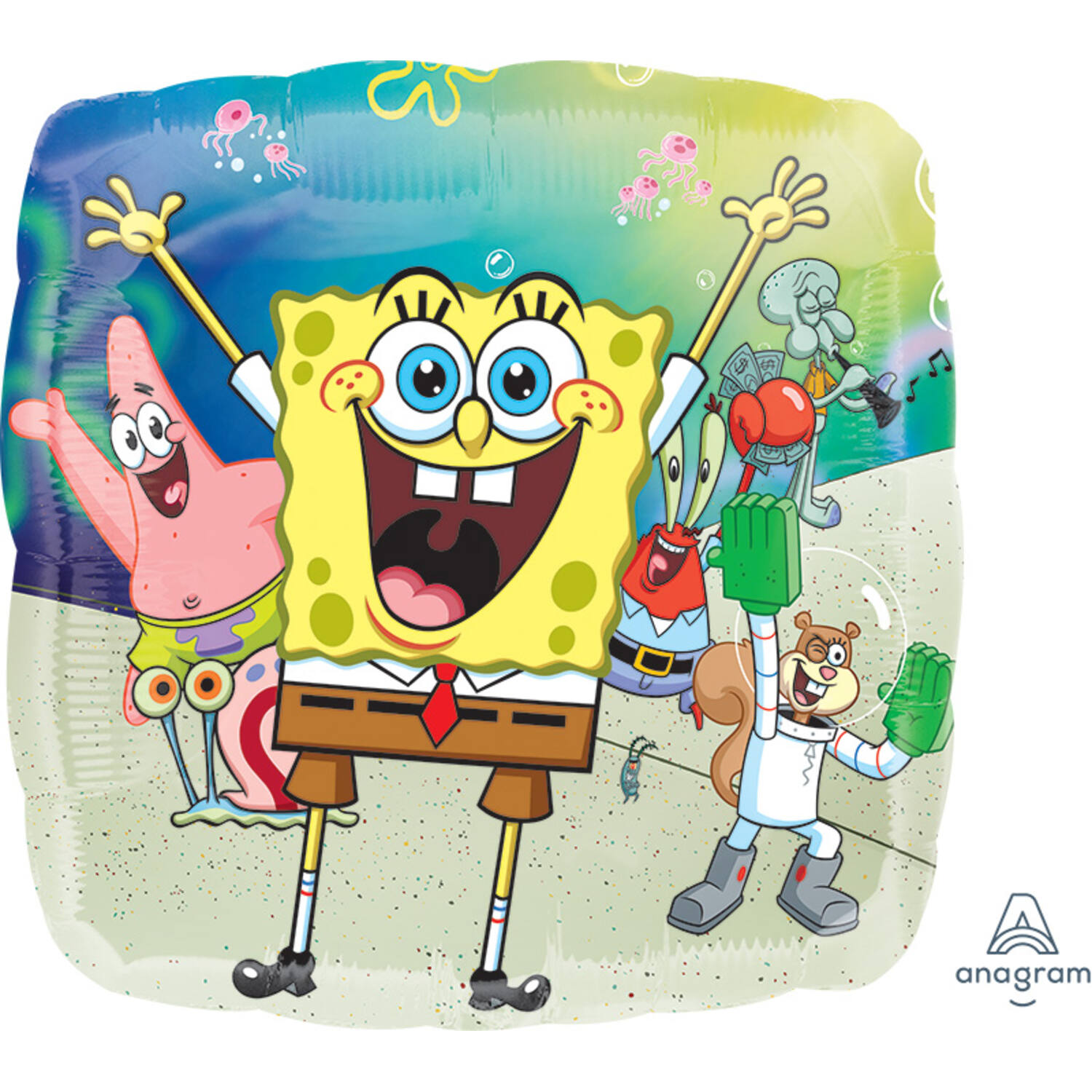 Foil Balloon - Shape - Square - SpongeBob SquarePants - 45 cm