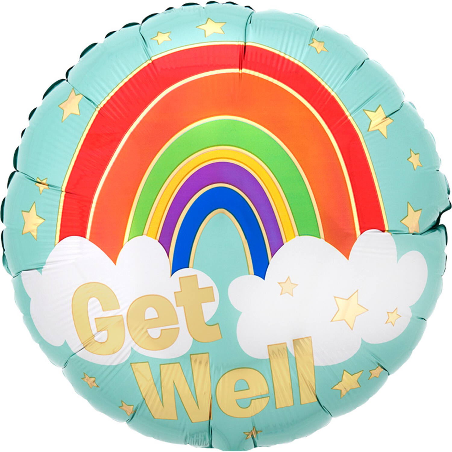 18in/45cm Get Well Golden Rainbow