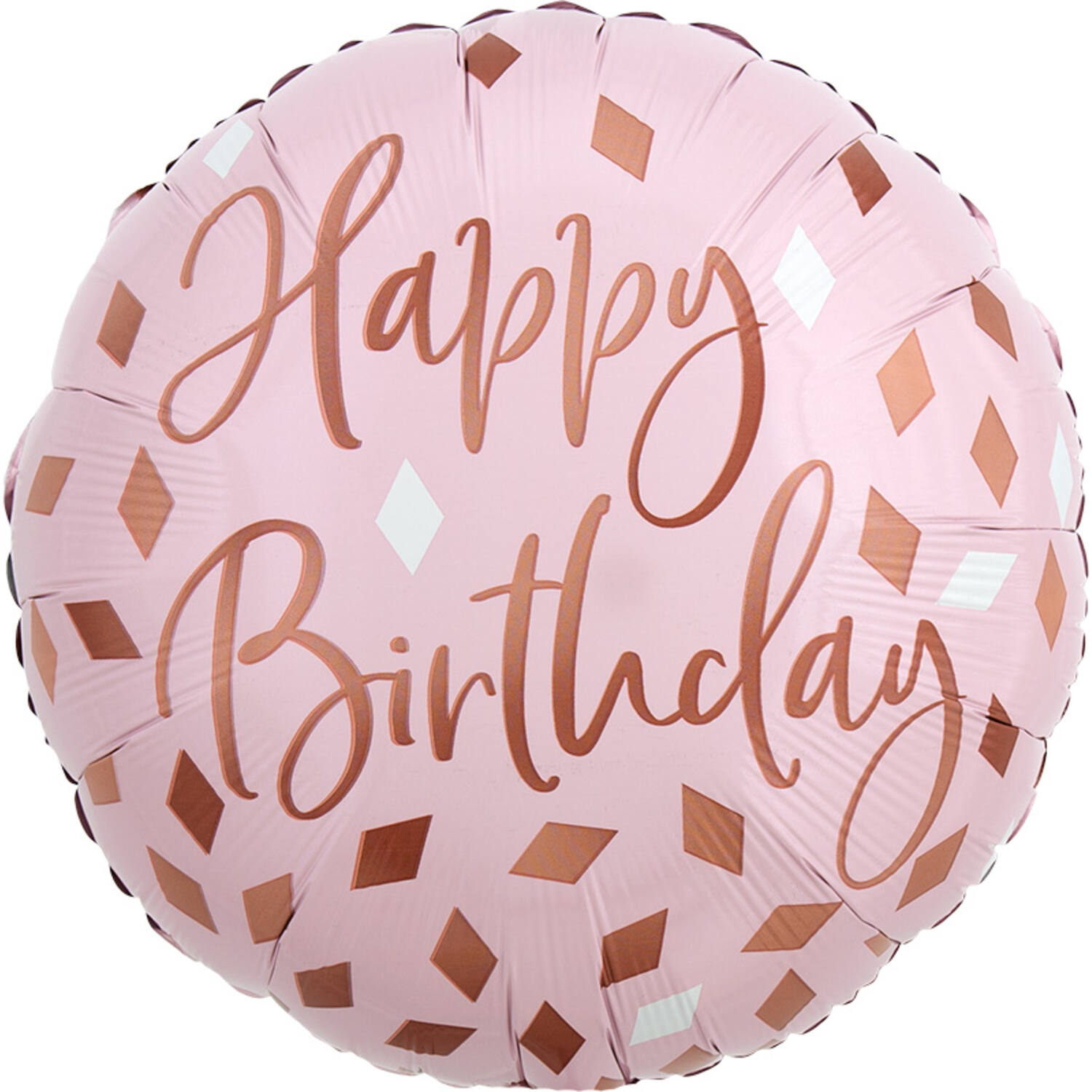 Foil Balloon – "Happy Birthday" – Blush Pink – 45 cm