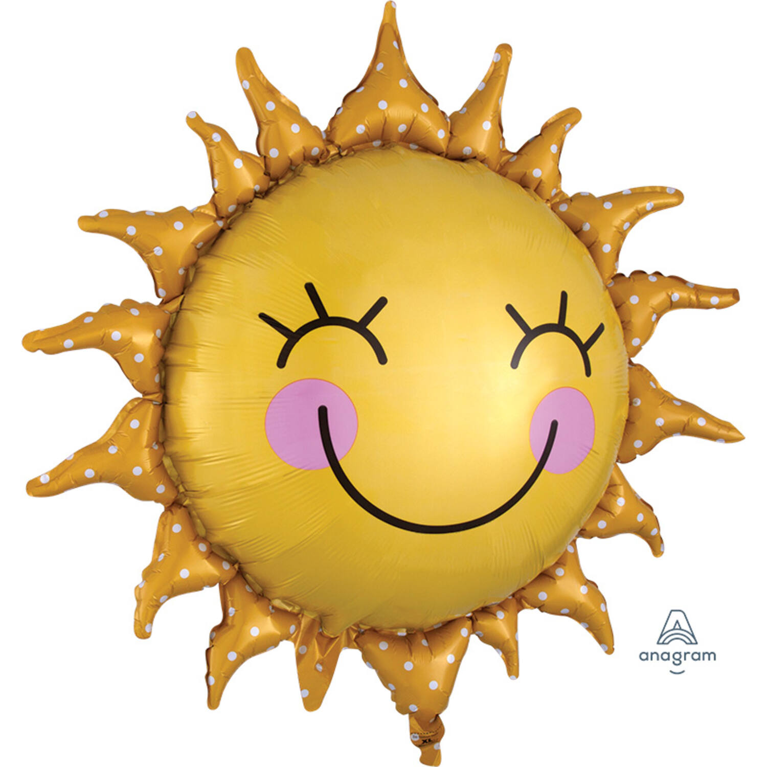 Foil Balloon - Shape - Sun - Yellow - 74 x 71 cm