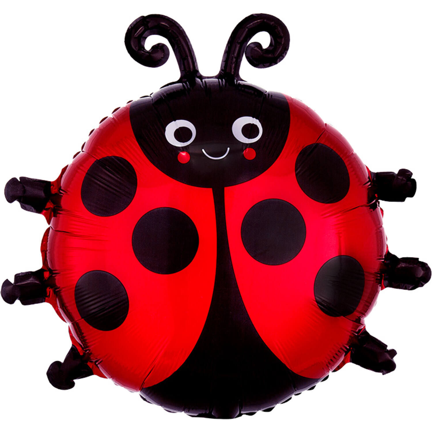 Foil Balloon - Shape - Happy Ladybug - 45 x 48 cm