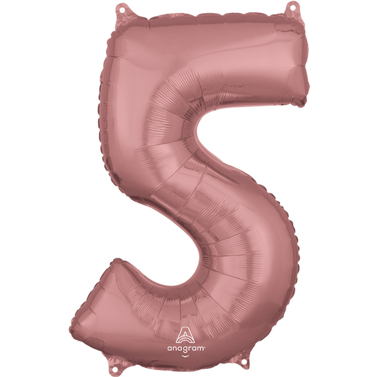 Foil Balloon - Number - 5 - Rose Gold - 43 x 66 cm