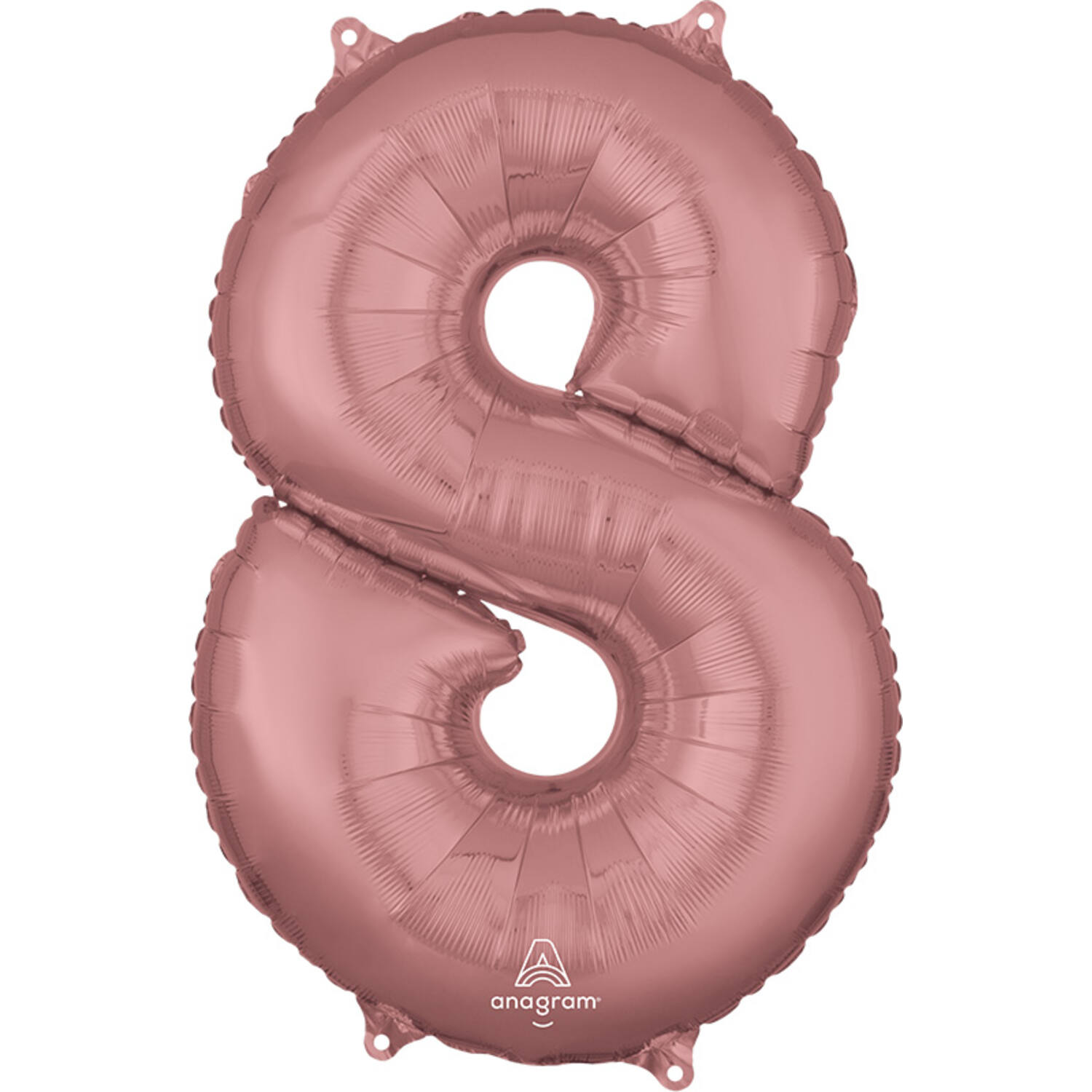 Foil Balloon - Number - 8 - Rose Gold - 43 x 66 cm