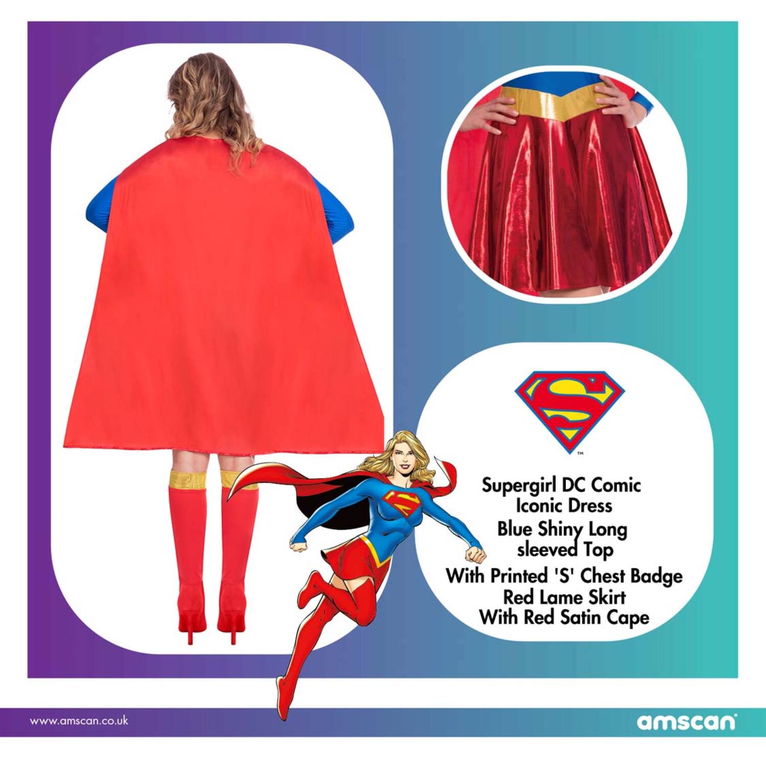 Adult Costume Supergirl Classic XL
