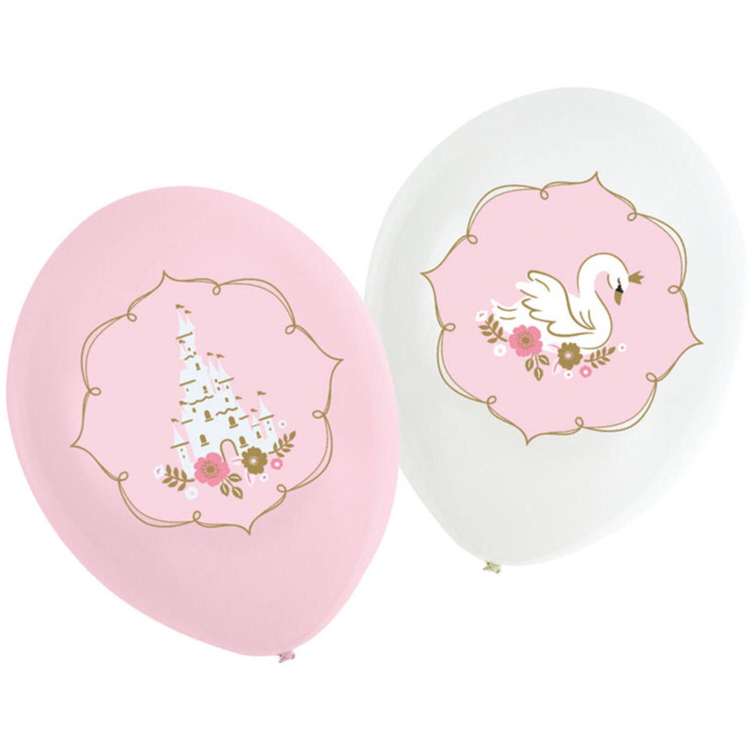 6 Latexballoons Princess for a Day 4c print 27,5 cm/11"