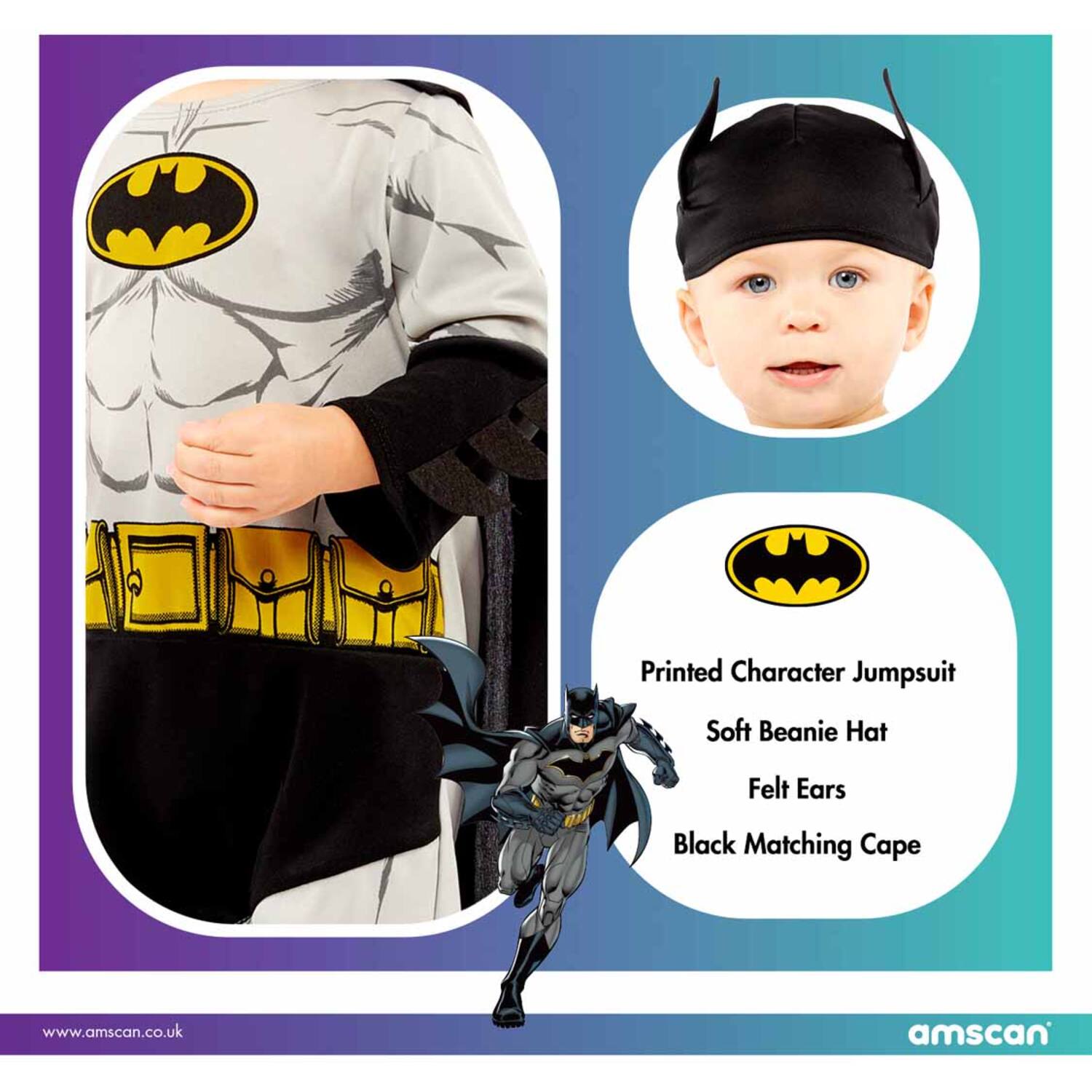 Child Costume Batman 6-12 mths