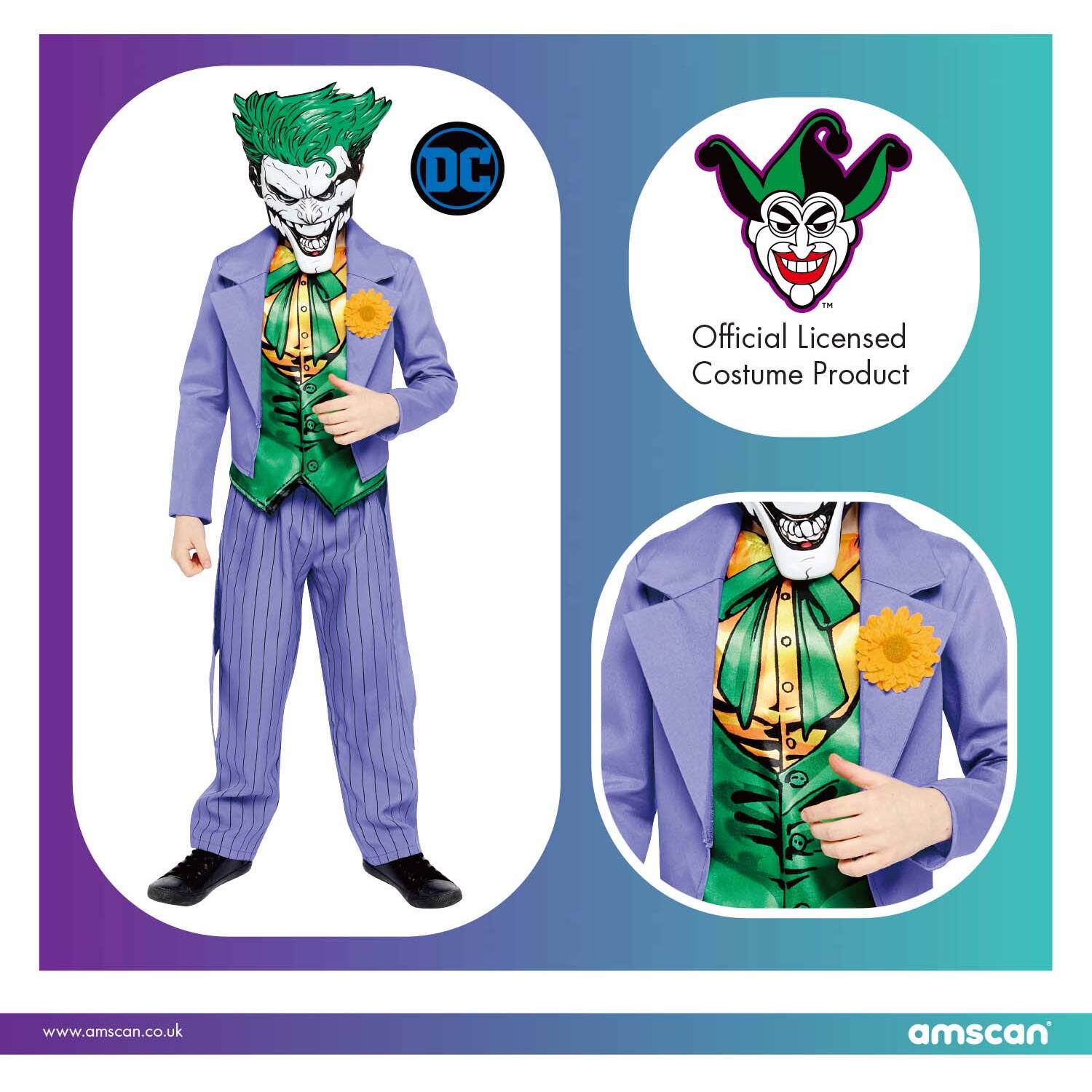 Child Costume Joker Comic 10-12 yrs