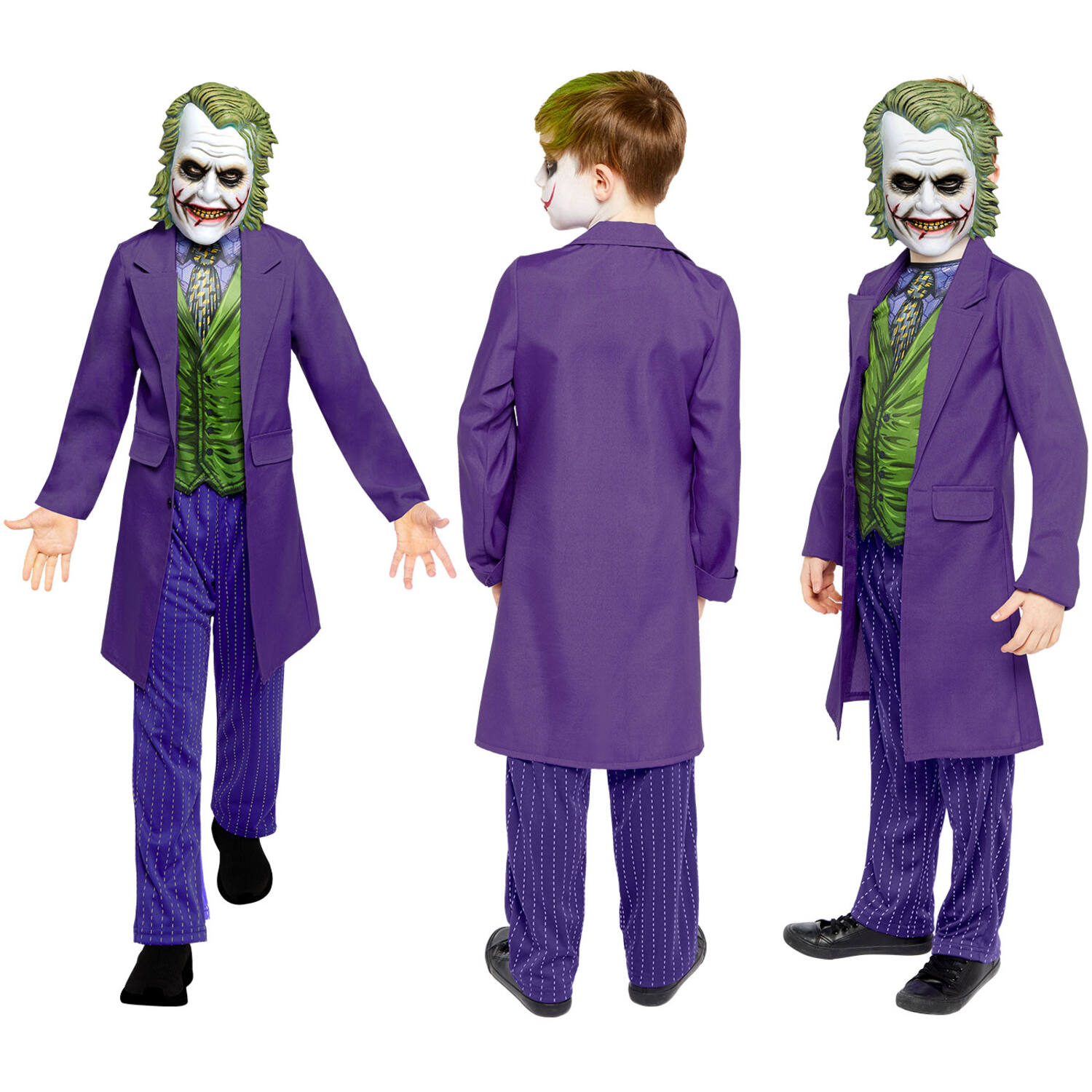 Child Costume Joker Movie 10-12 Years