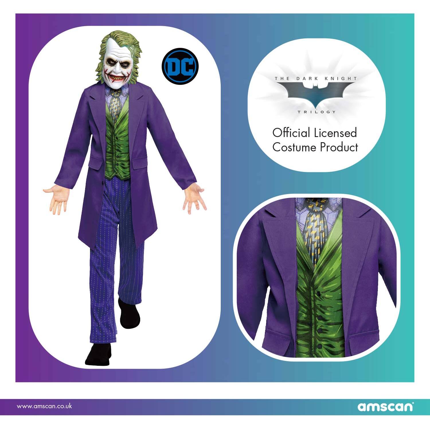 Teen Costume Joker Movie 12-14 Years