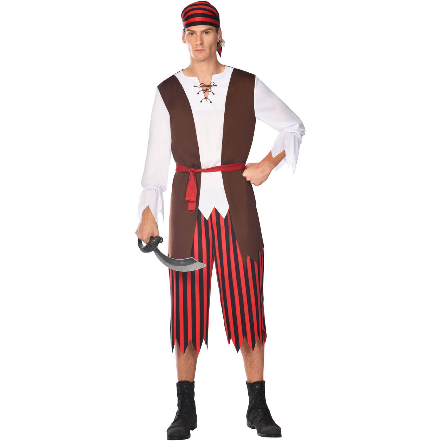 Mens Costume Pirate Pete mens S