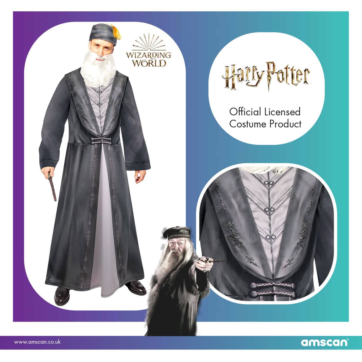 Adult Costume Dumbledore Size Standard
