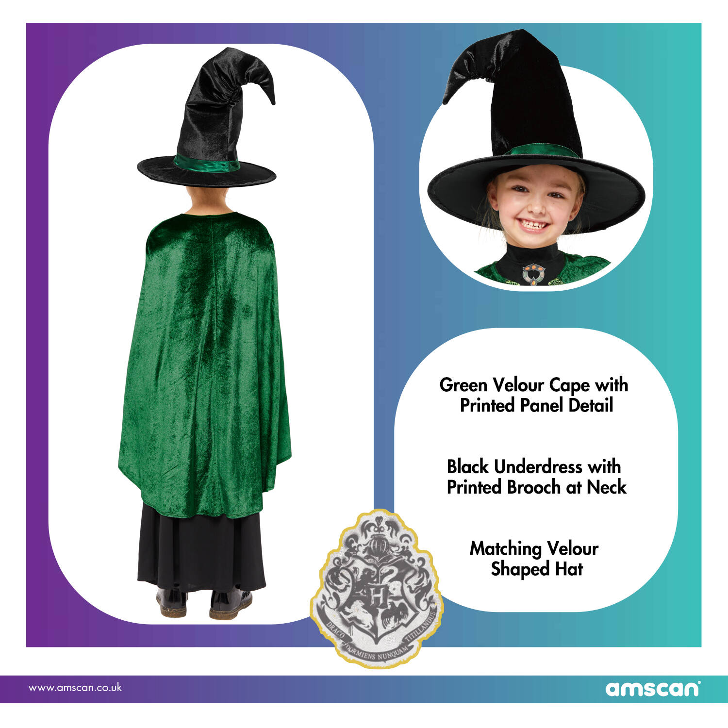 Child Costume Professor McGonagall Age 4-6 Years