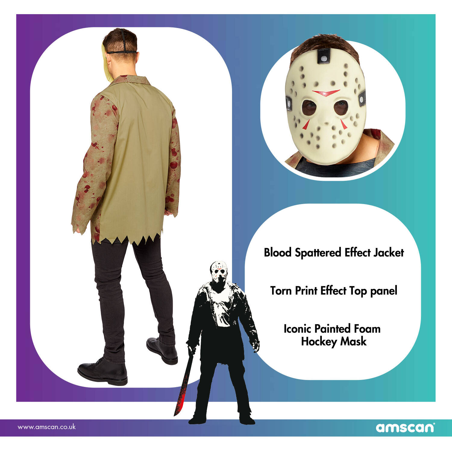 Adult Costume Jason Size XL