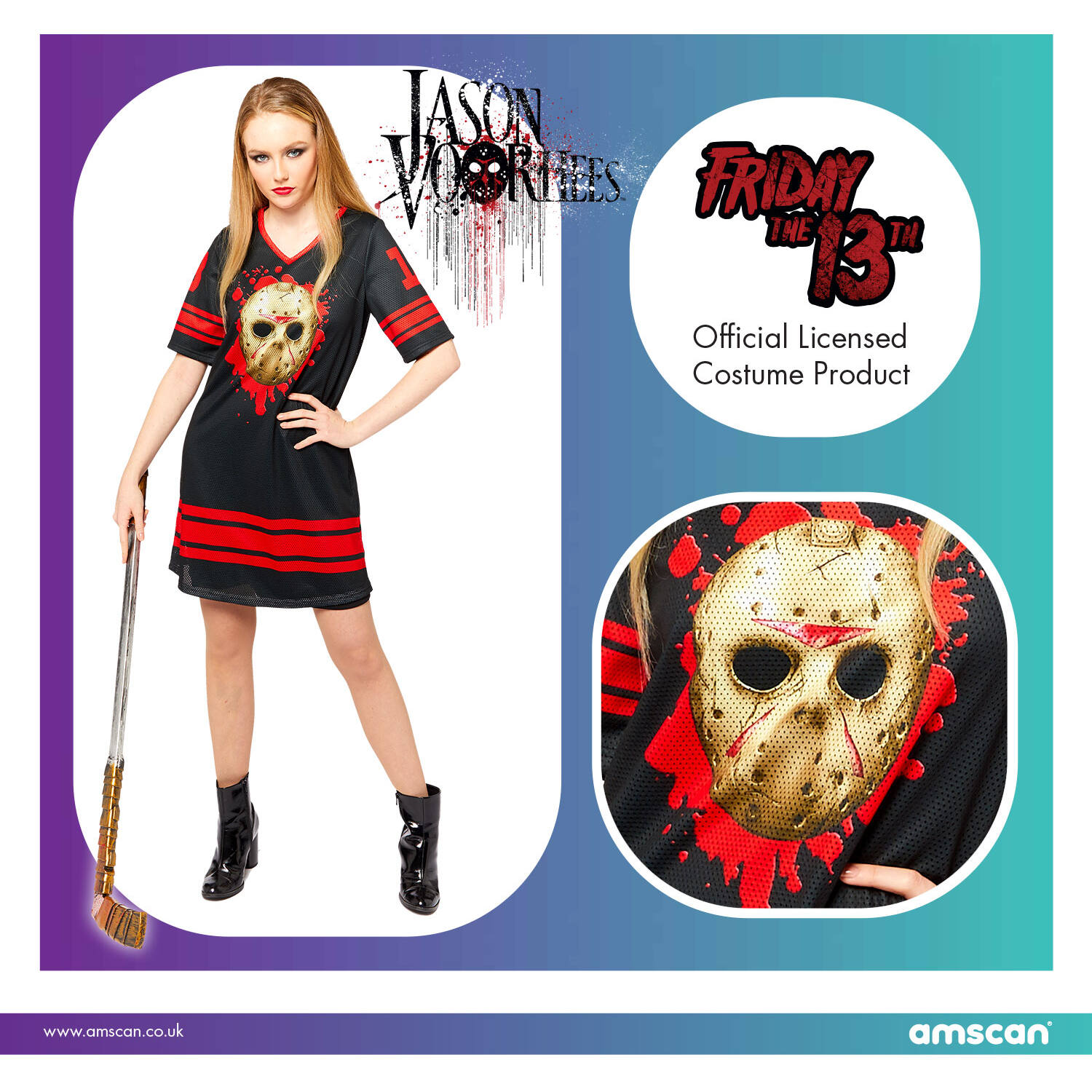 Adult Costume Jason Ladies Size S