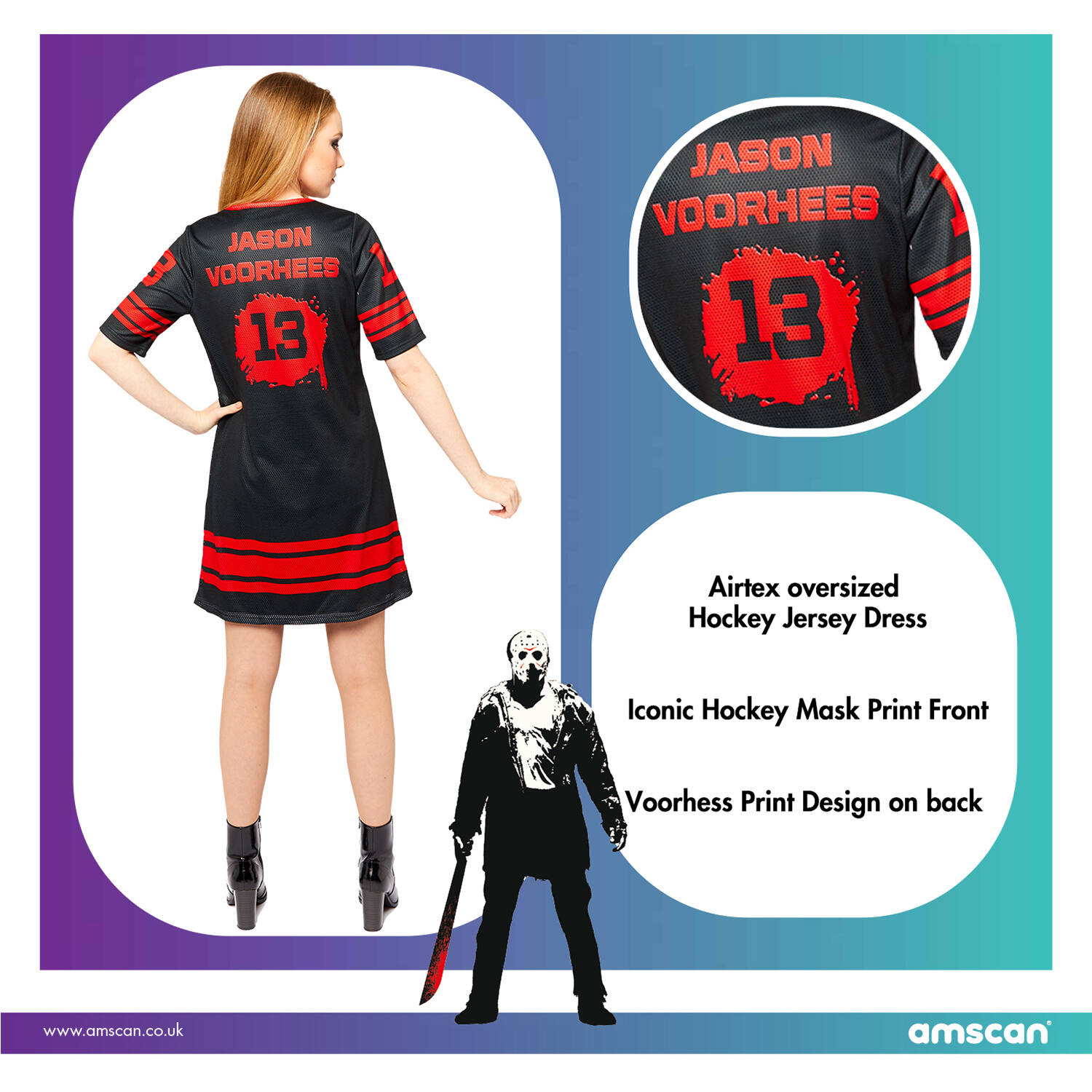 Adult Costume Jason Ladies Size S