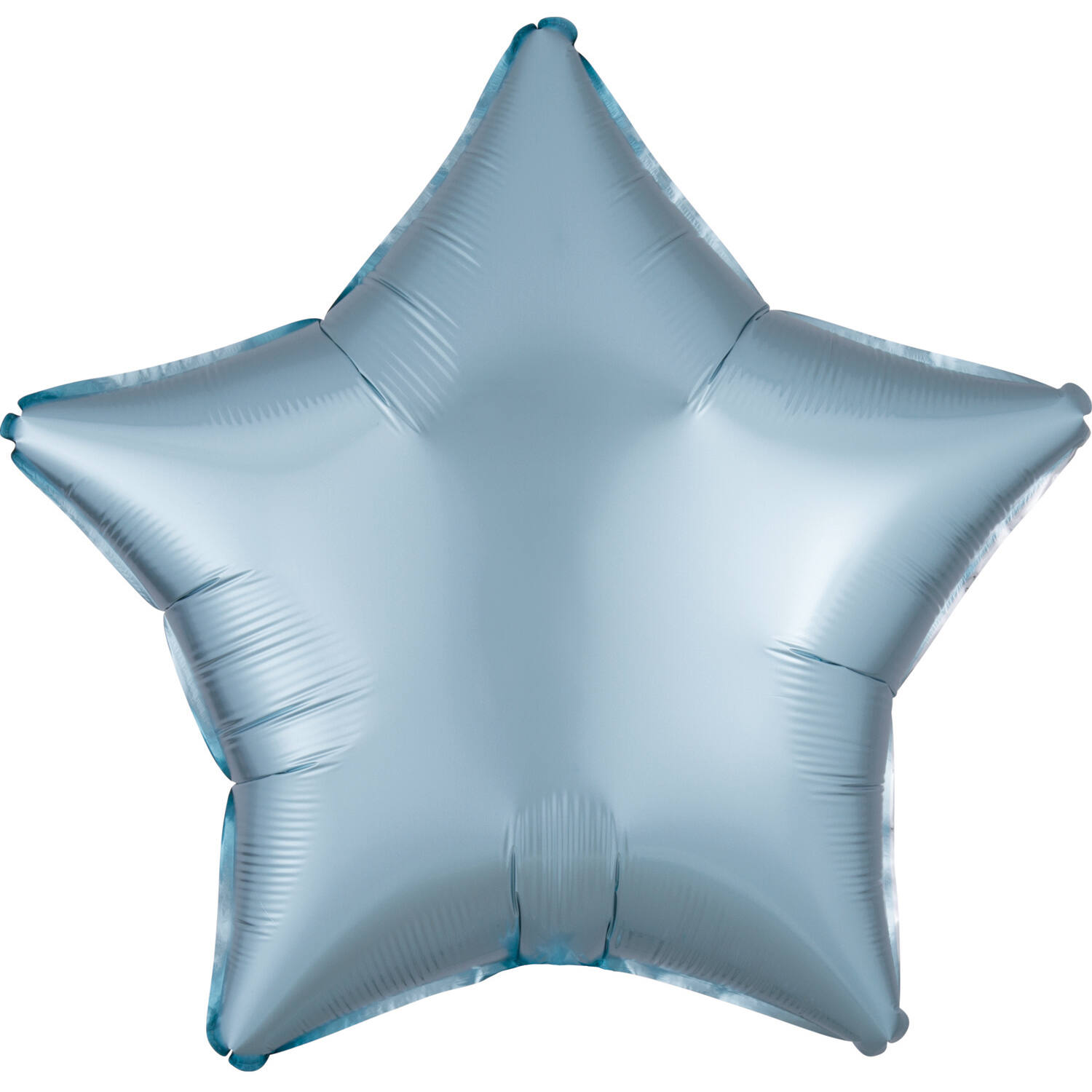 Standard Silk Lustre Pastel Blue Star Foil Balloon C16 Packaged 48 cm