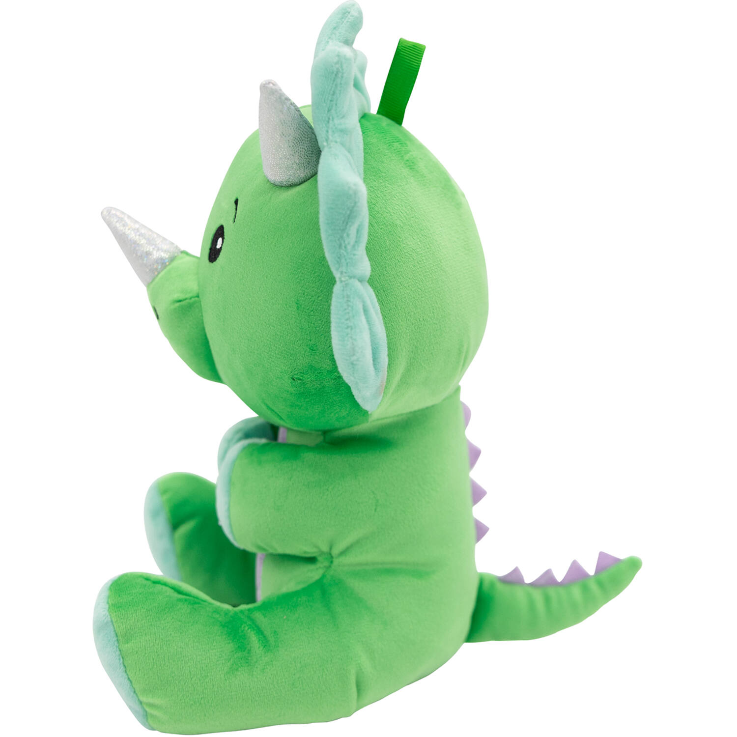 2-in-1 plush toy balloon weight dinosaur with loop 21cm, 170g