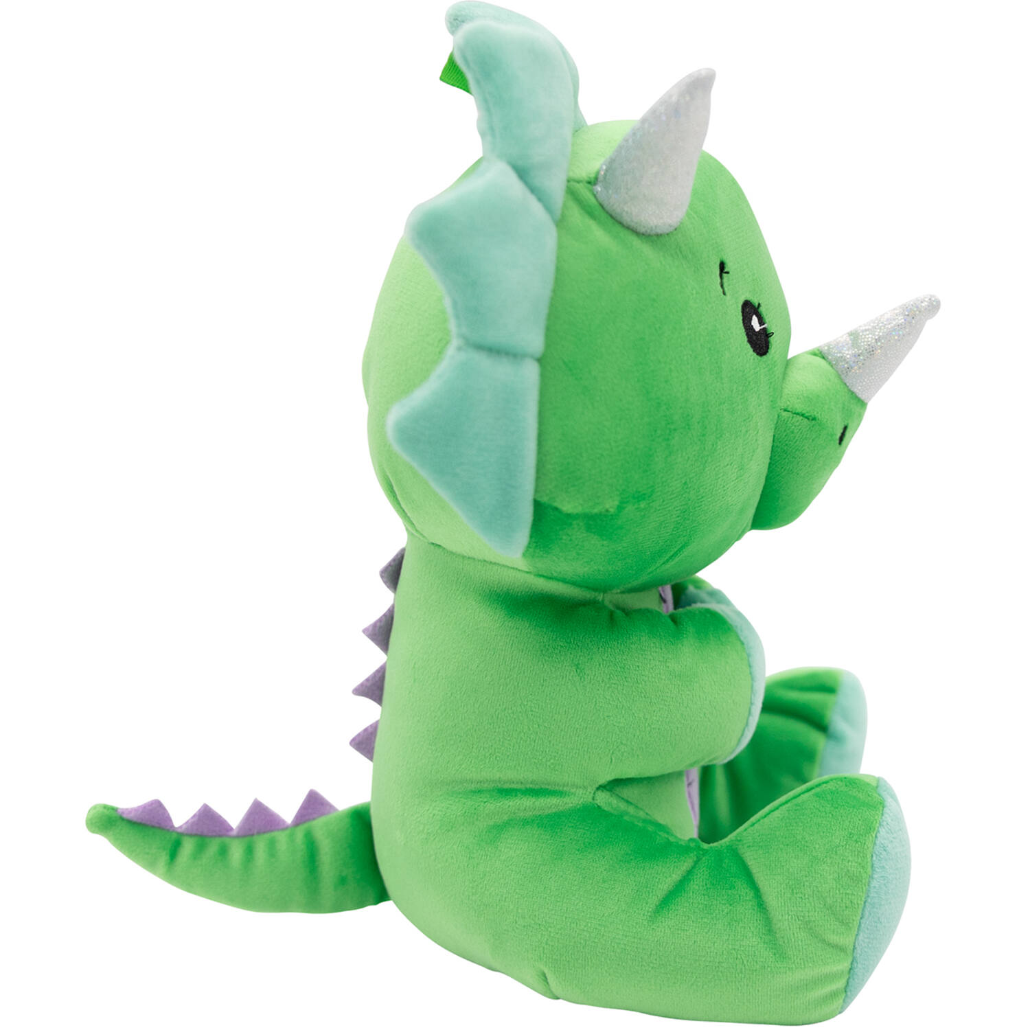 2-in-1 plush toy balloon weight dinosaur with loop 21cm, 170g