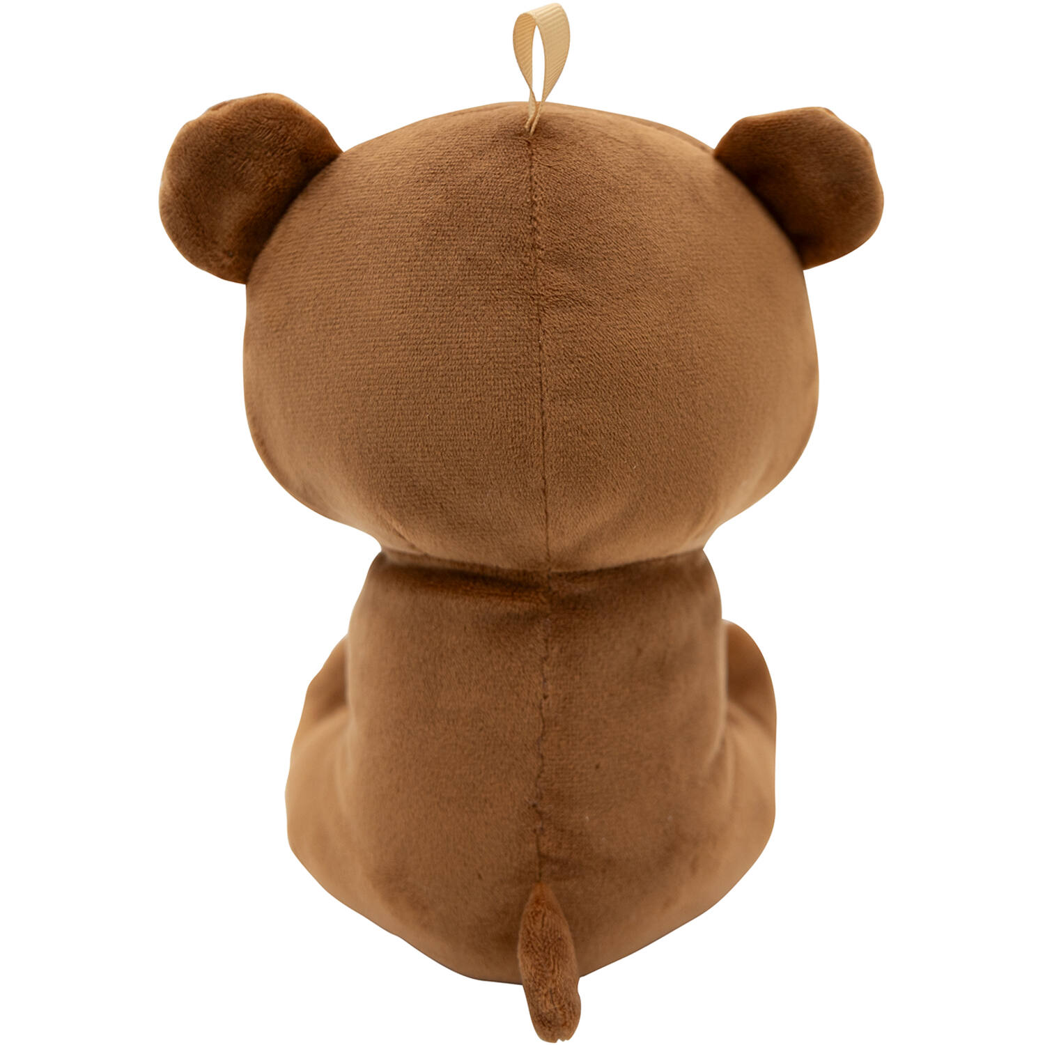 2-in-1 plush toy balloon weight brown bear with loop, 21cm, 170g