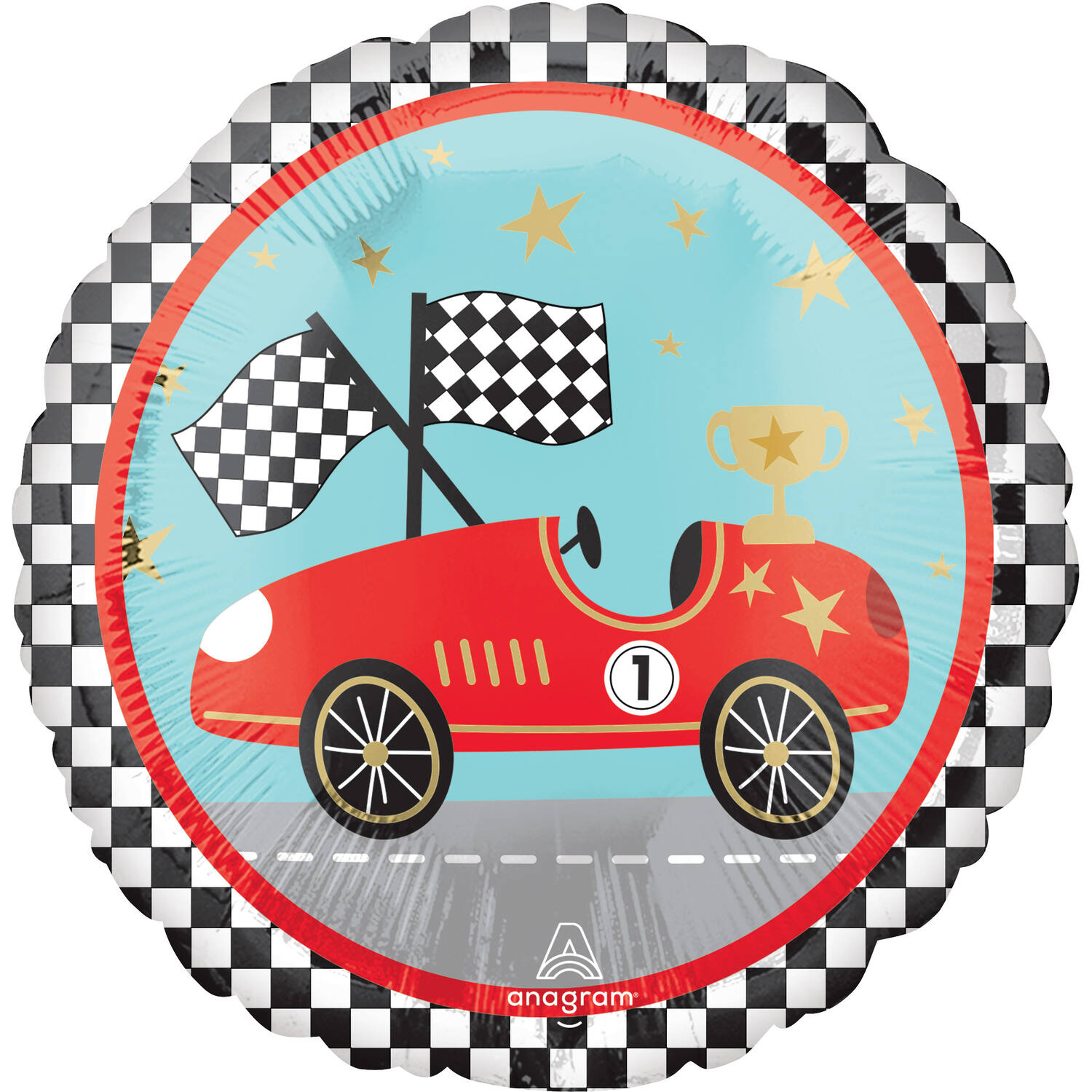 Foil Balloon - HX Race Car - 45 cm