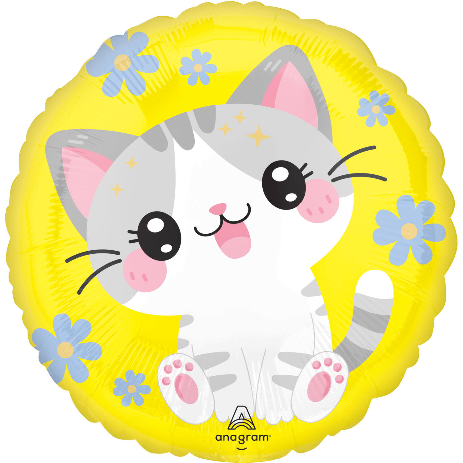 Foil Balloon - Kawaii Kitty - 45 cm