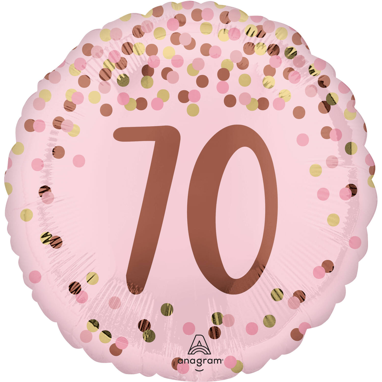Foil Balloon - Pretty Pink "70" - Pink - 45 cm