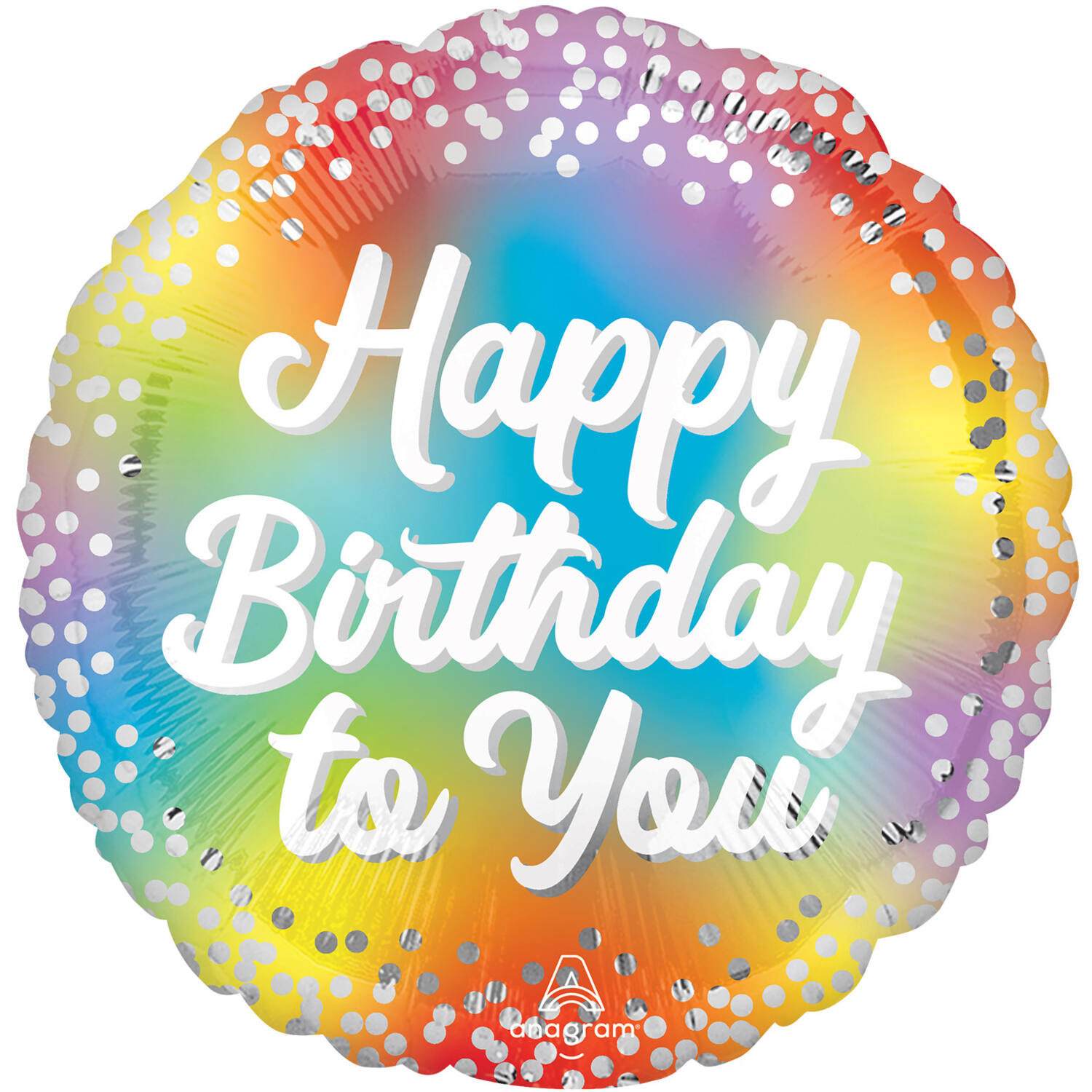 Foil Balloon - HX Glitz "Happy Birthday to You" - 45 cm