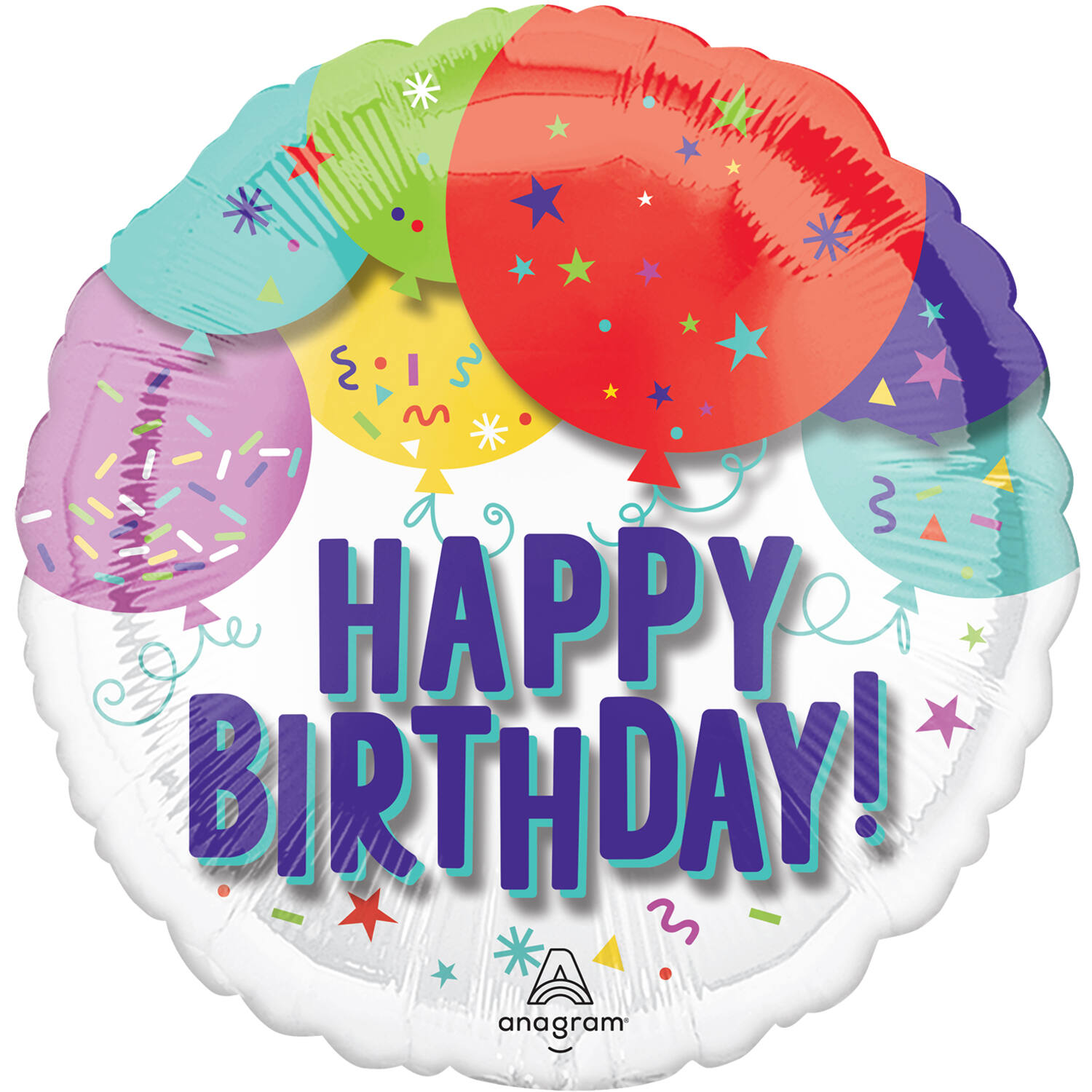 21in/53cm Pano Birthday Balloons