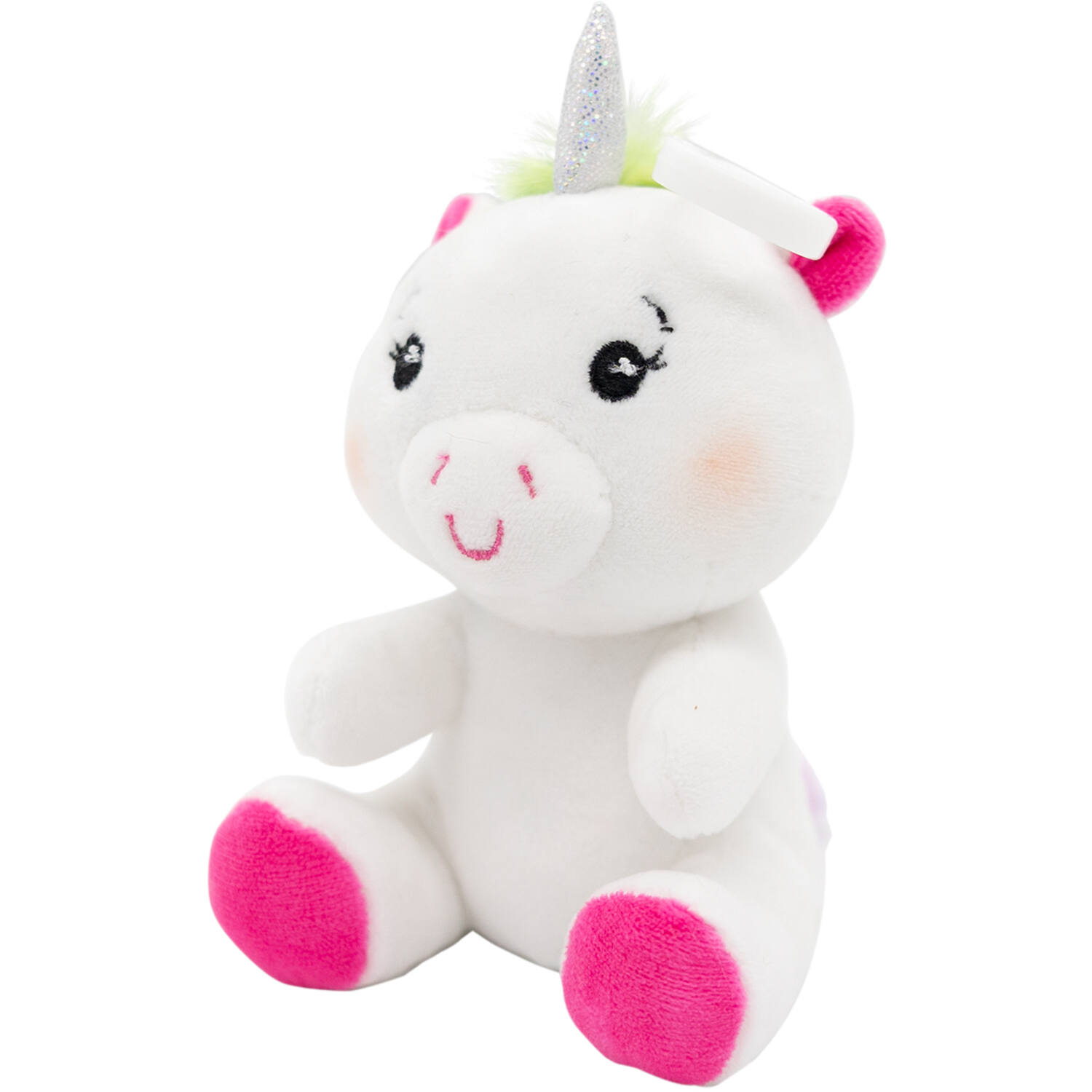 2-in-1 plush toy balloon weight unicorn with hook, 11cm, 90g
