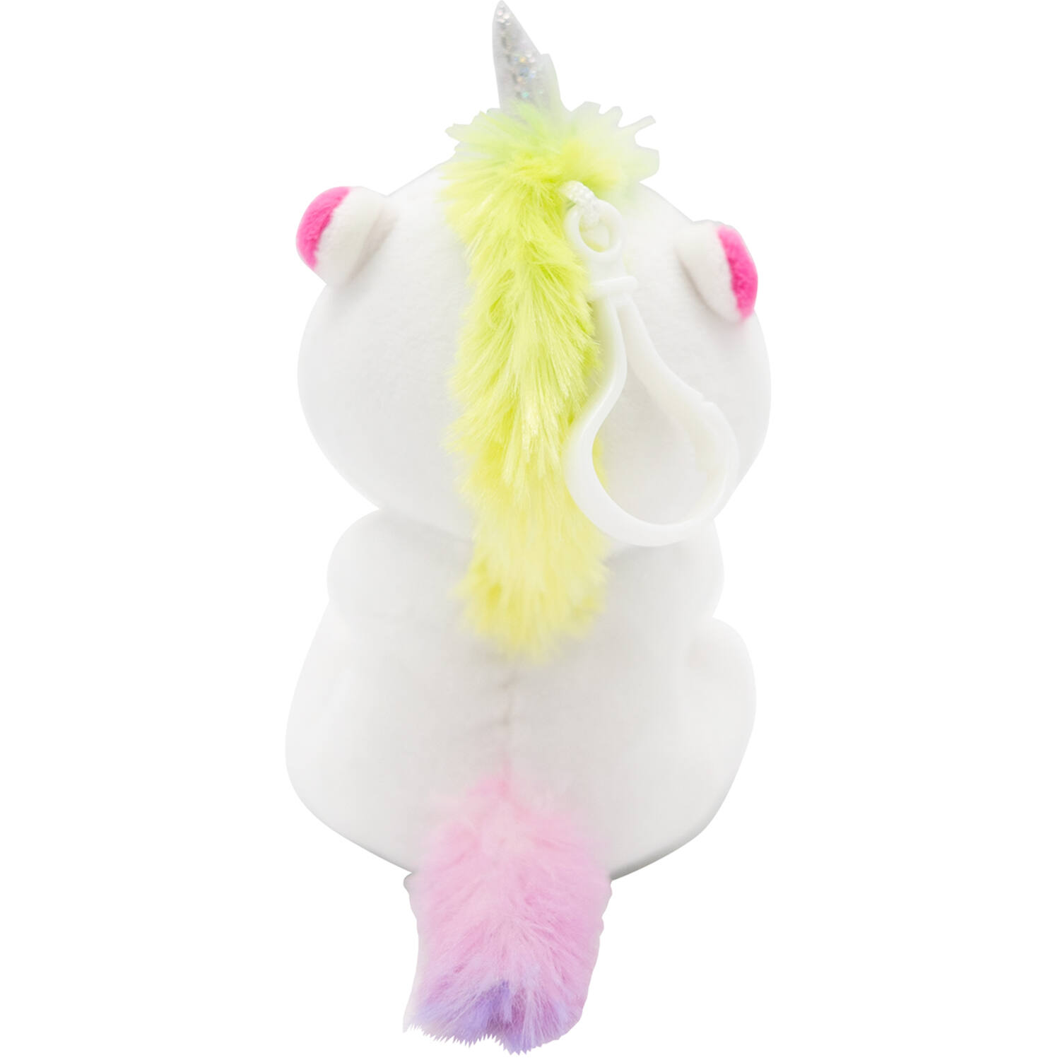 2-in-1 plush toy balloon weight unicorn with hook, 11cm, 90g