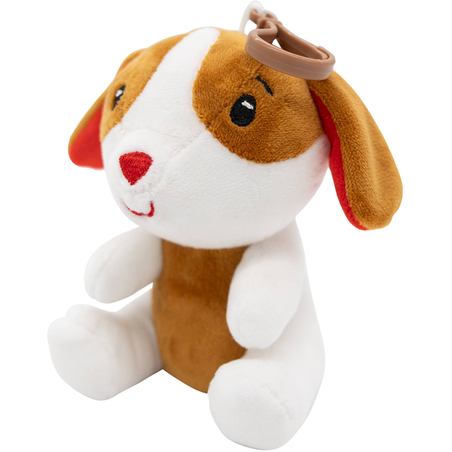 2-in-1 plush toy balloon weight dog with hook, 11cm, 90g