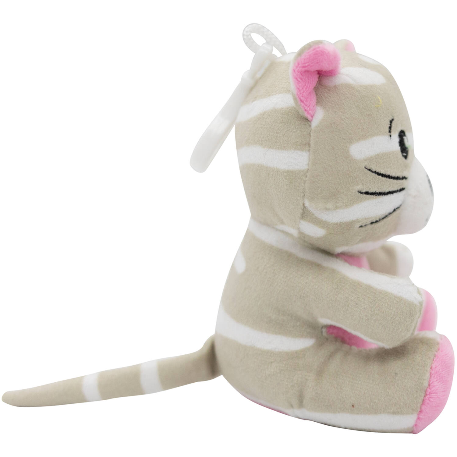 2-in-1 plush toy balloon weight cat with hook, 11cm, 90g