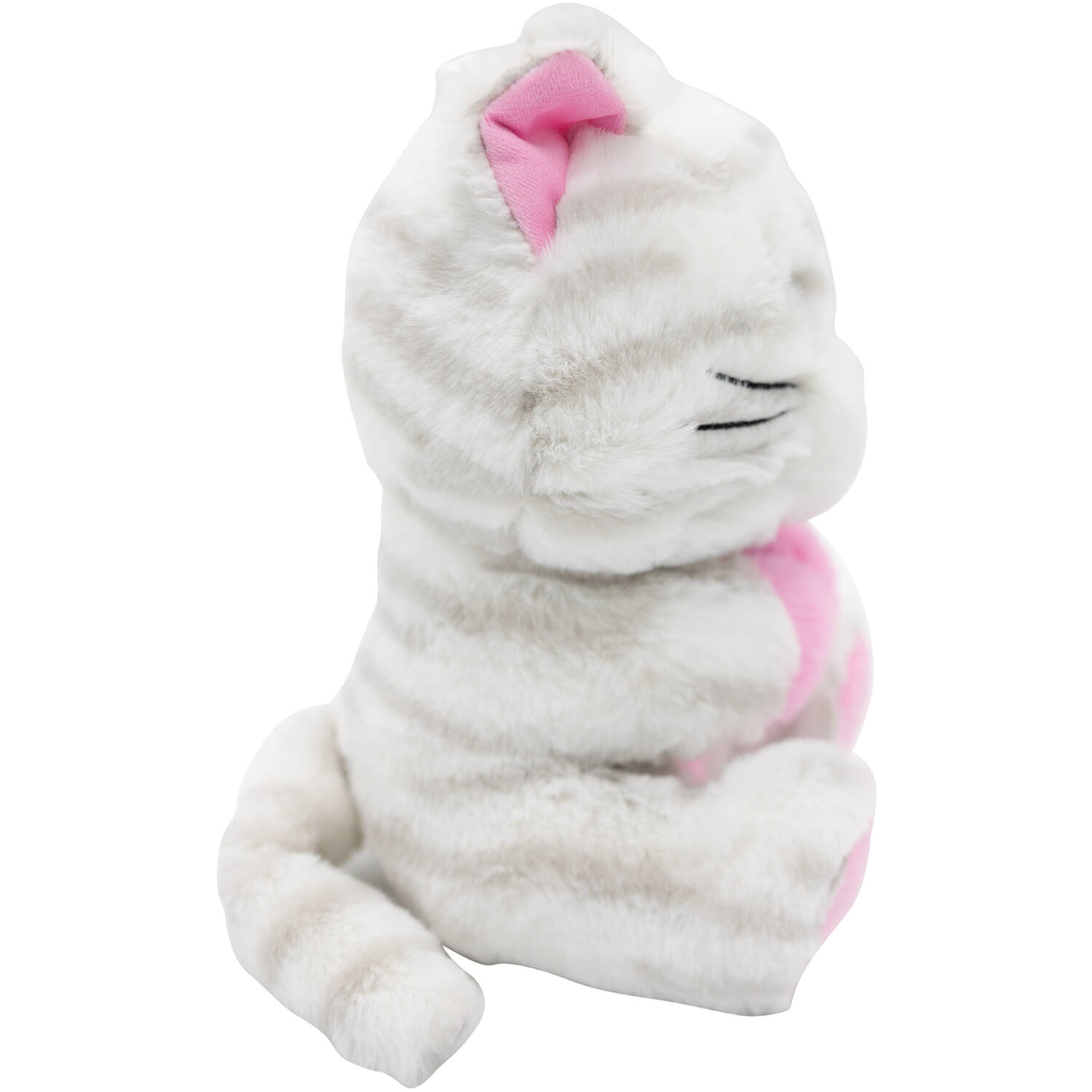 2-in-1 plush toy balloon weight cat with loop, 21cm, 170g