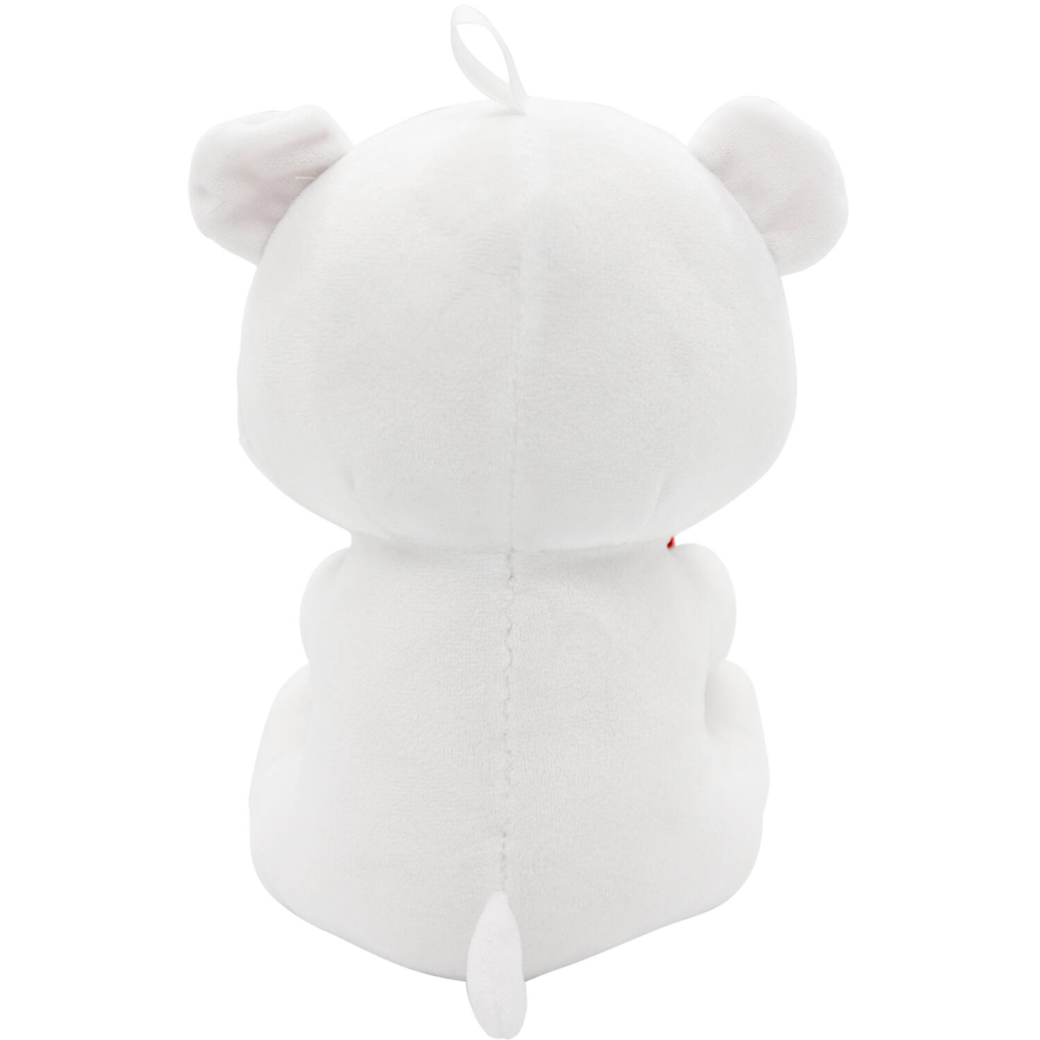 2-in-1 plush toy balloon weight polar bear with loop, 21cm, 170g