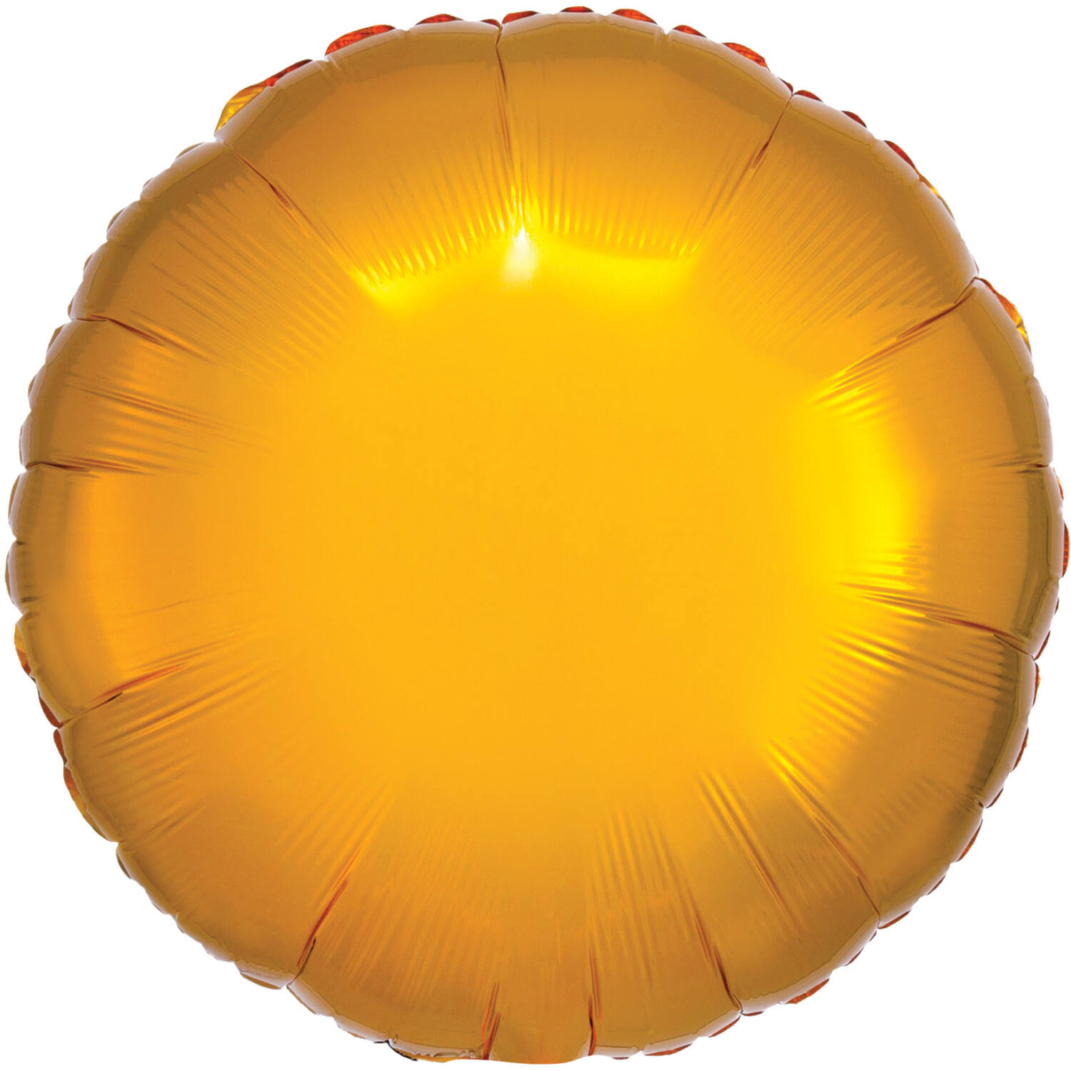 Standard Metallic Gold Round Foil Balloon C16 Packaged 43 cm