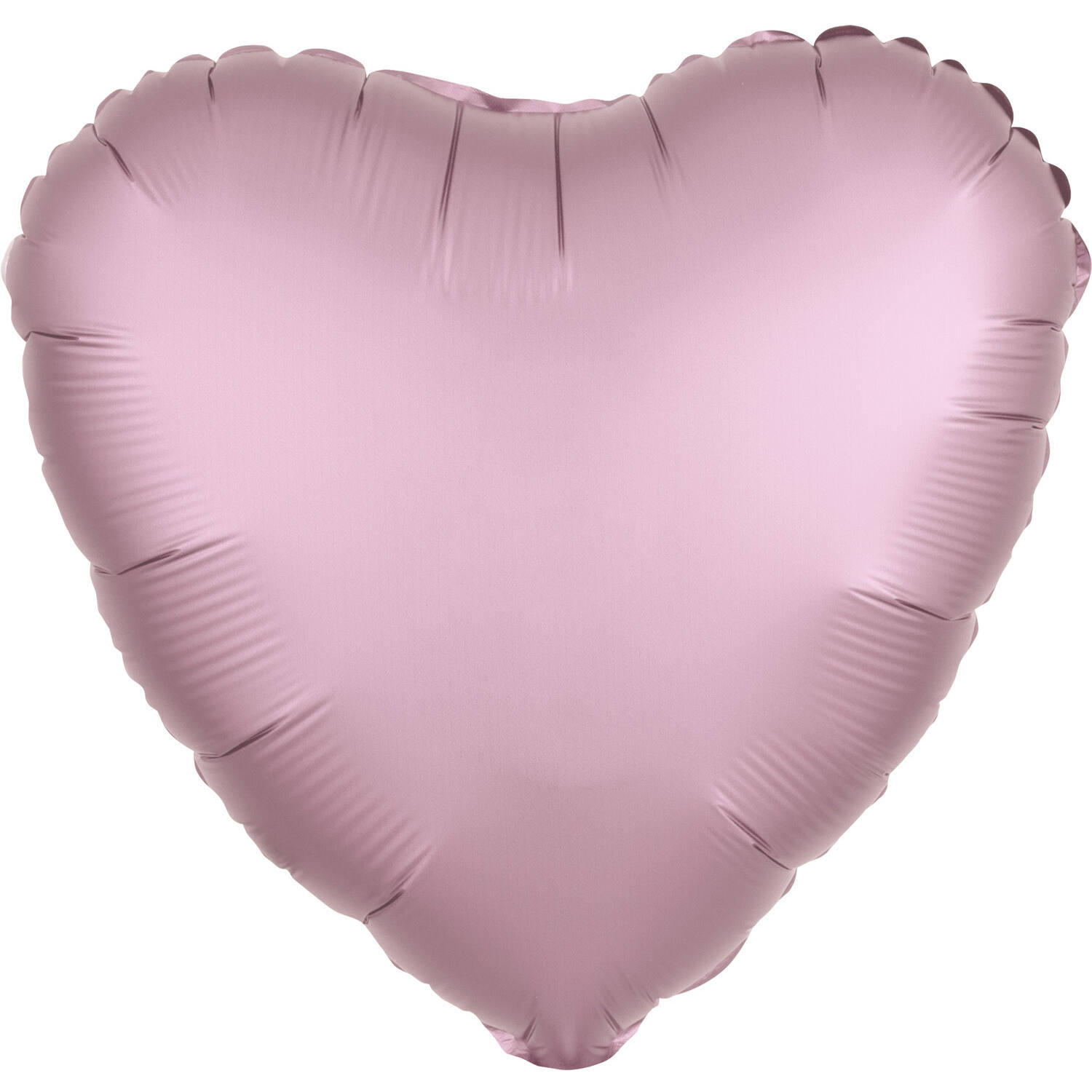 Standard Metallic Pastel Pink Heart Foil Balloon C16 Packaged 43 cm